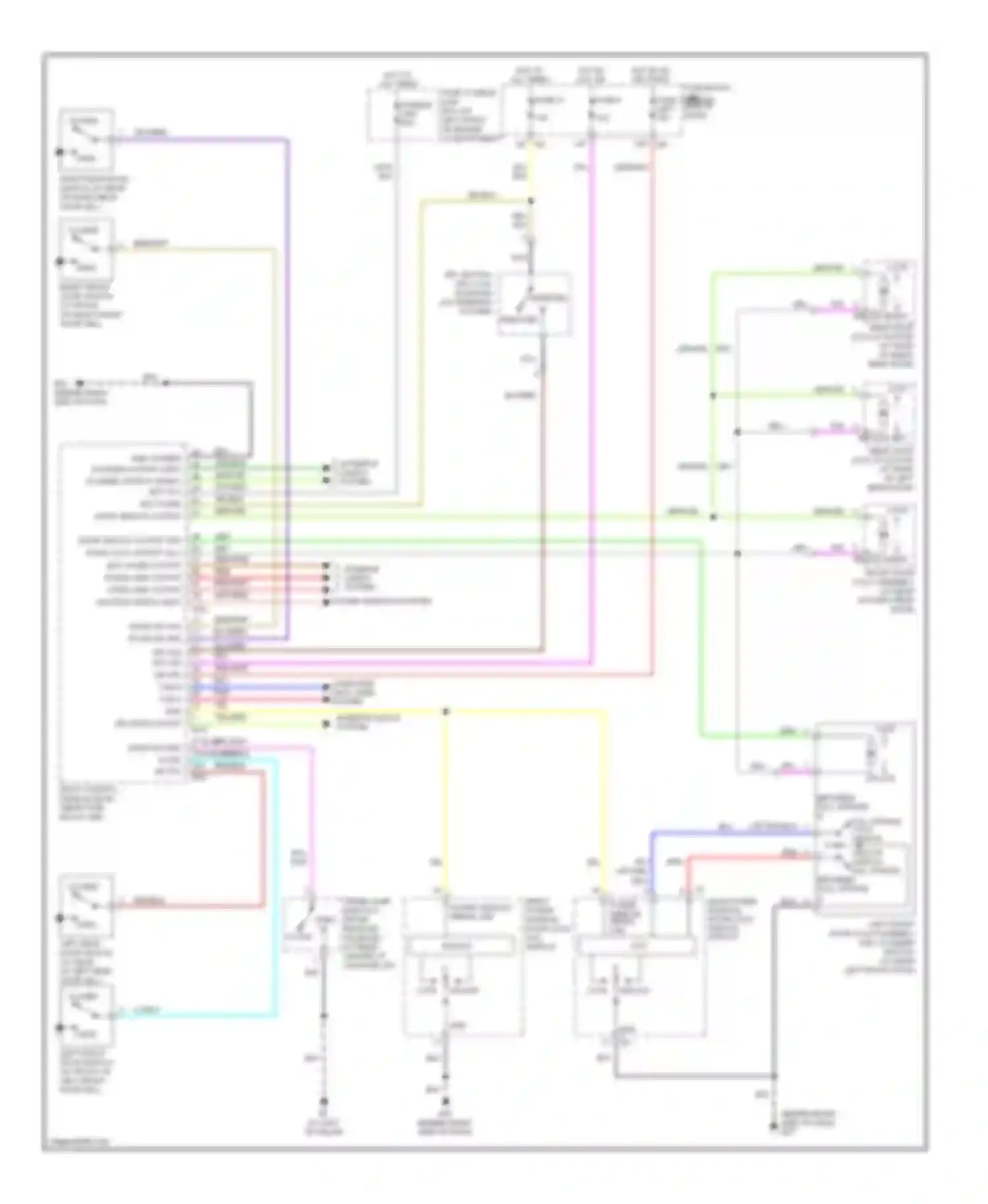 Wiring diagram between full stroke, n for Nissan Maxima A34 (2003-2008) (2 of 3)