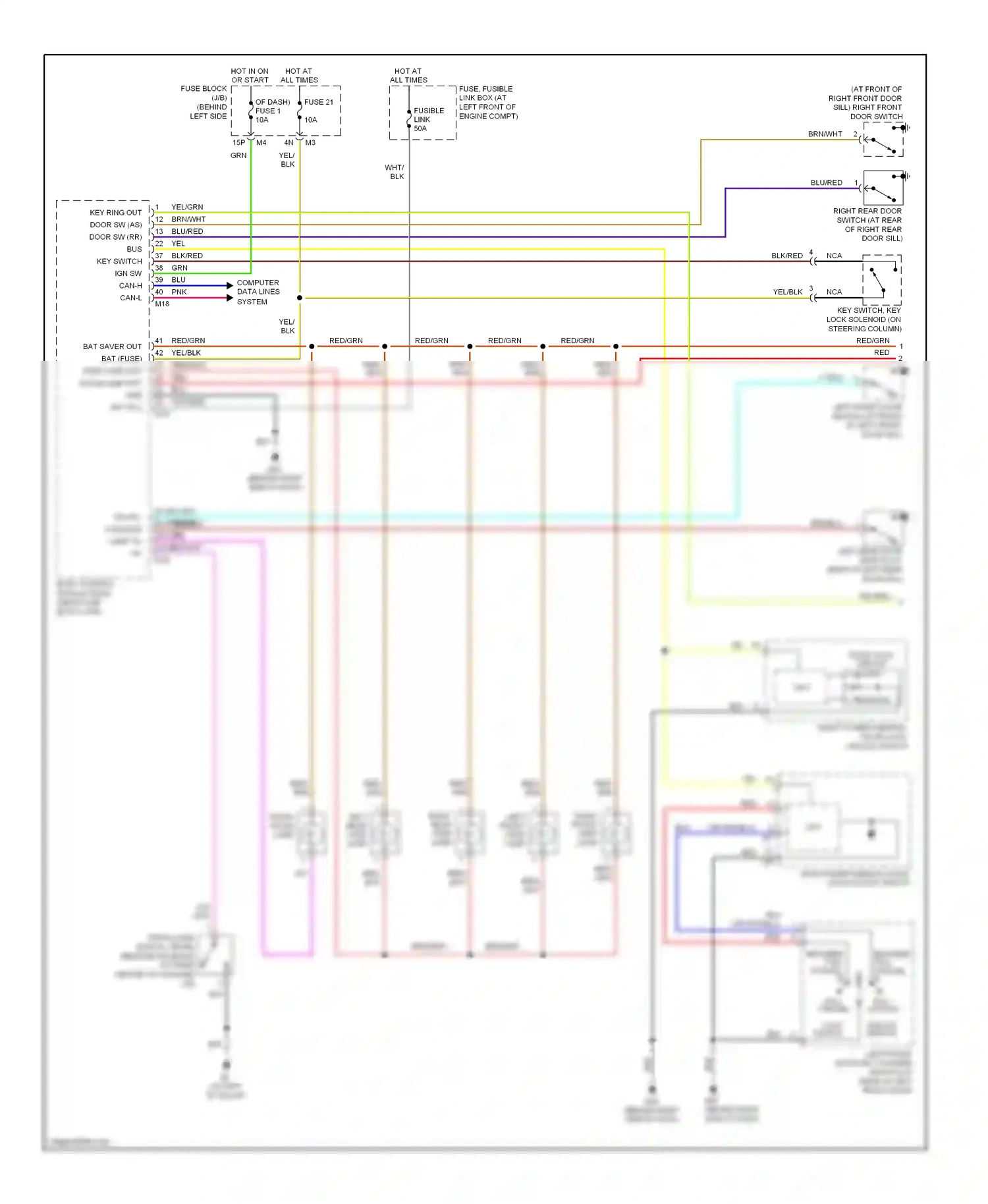 Nissan Maxima A34 (2003-2008) computer data lines system wiring diagram  (11 of 22)
