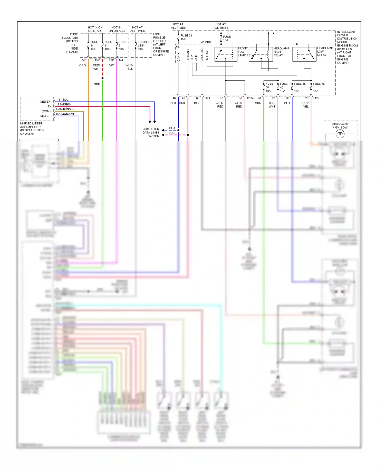Nissan Maxima A34 (2003-2008) computer data lines system wiring diagram  (14 of 22)