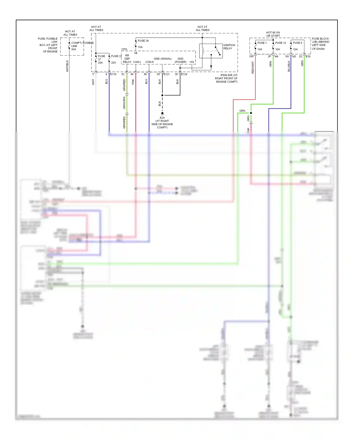 Nissan Maxima A34 (2003-2008) computer data lines system wiring diagram  (5 of 22)