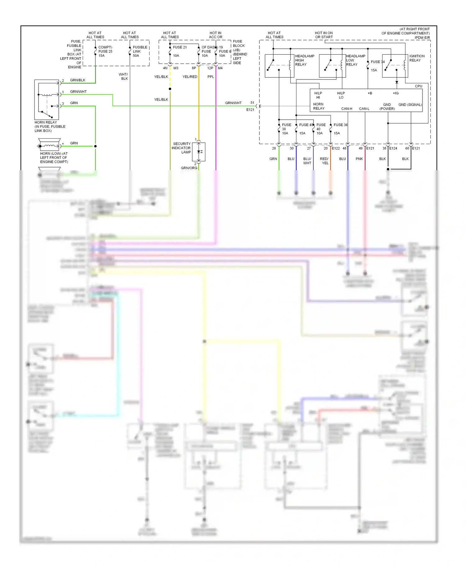 Nissan Maxima A34 (2003-2008) computer data lines system wiring diagram  (7 of 22)