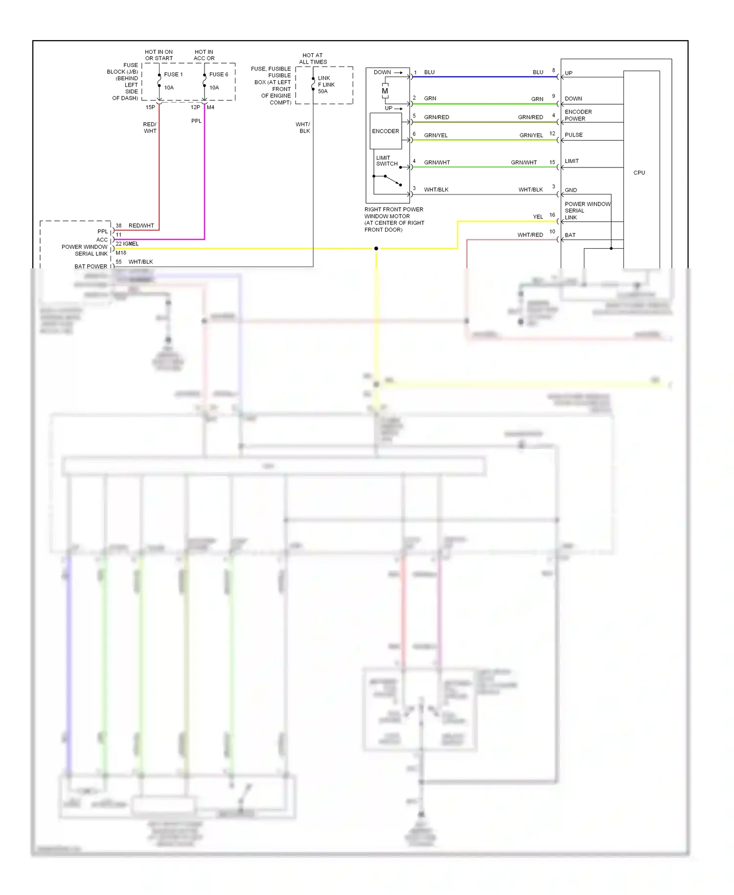 Nissan Maxima A34 (2003-2008) encoder wiring diagram  (3 of 4)