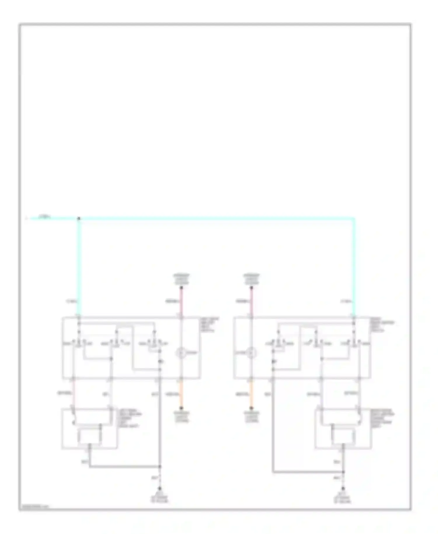Wiring diagram left rear heated seat switch for Nissan Maxima A34 (2003-2008) (1 of 2)