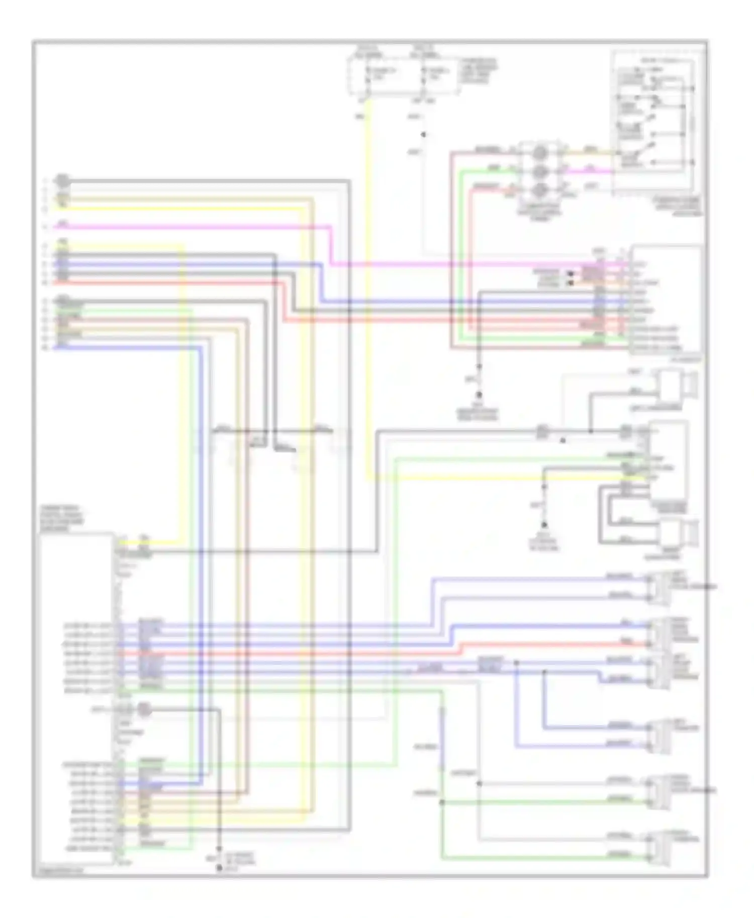 Wiring diagram power switch for Nissan Maxima A34 (2003-2008) (3 of 3)
