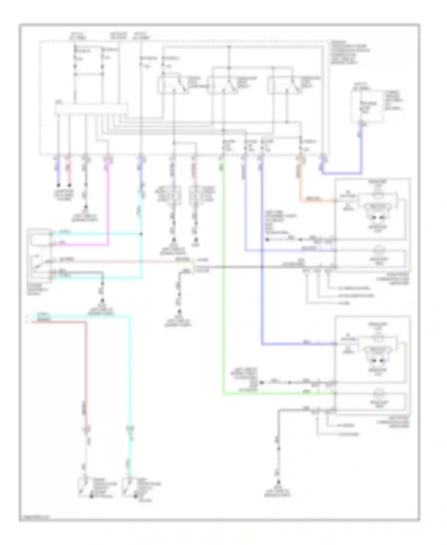 Maxima Nissan A35 (2008-2014): Headlights circuit (2 of 2)