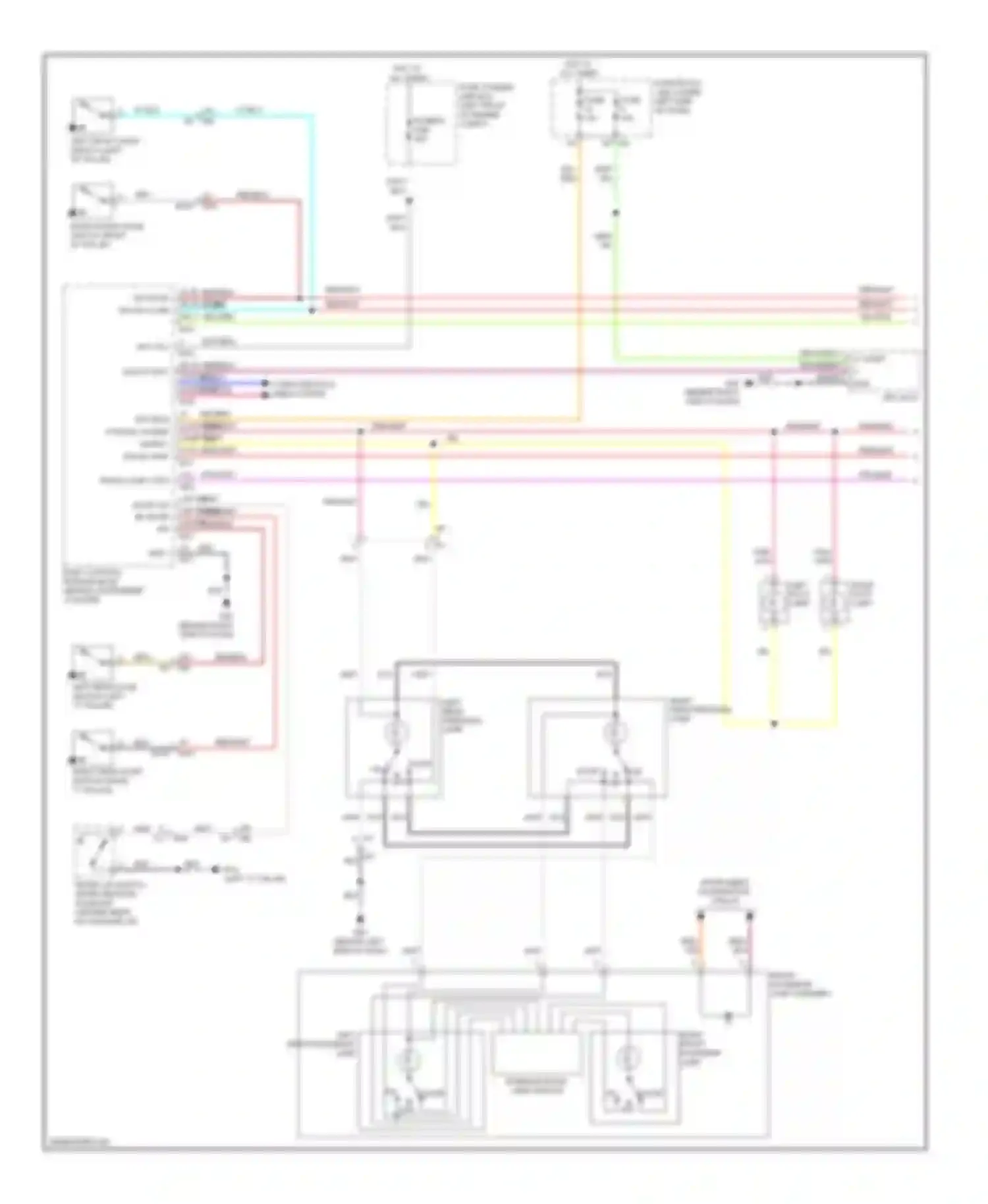 Maxima Nissan A35 (2008-2014): Courtesy lamps circuit (1 of 2)