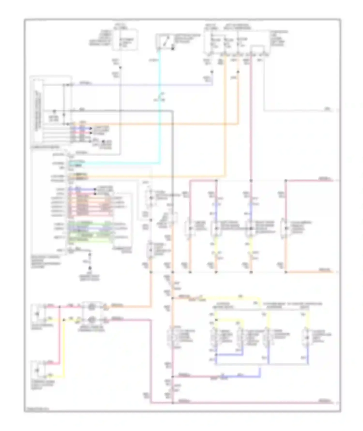 Maxima Nissan A35 (2008-2014): Instrument illumination circuit (1 of 2)