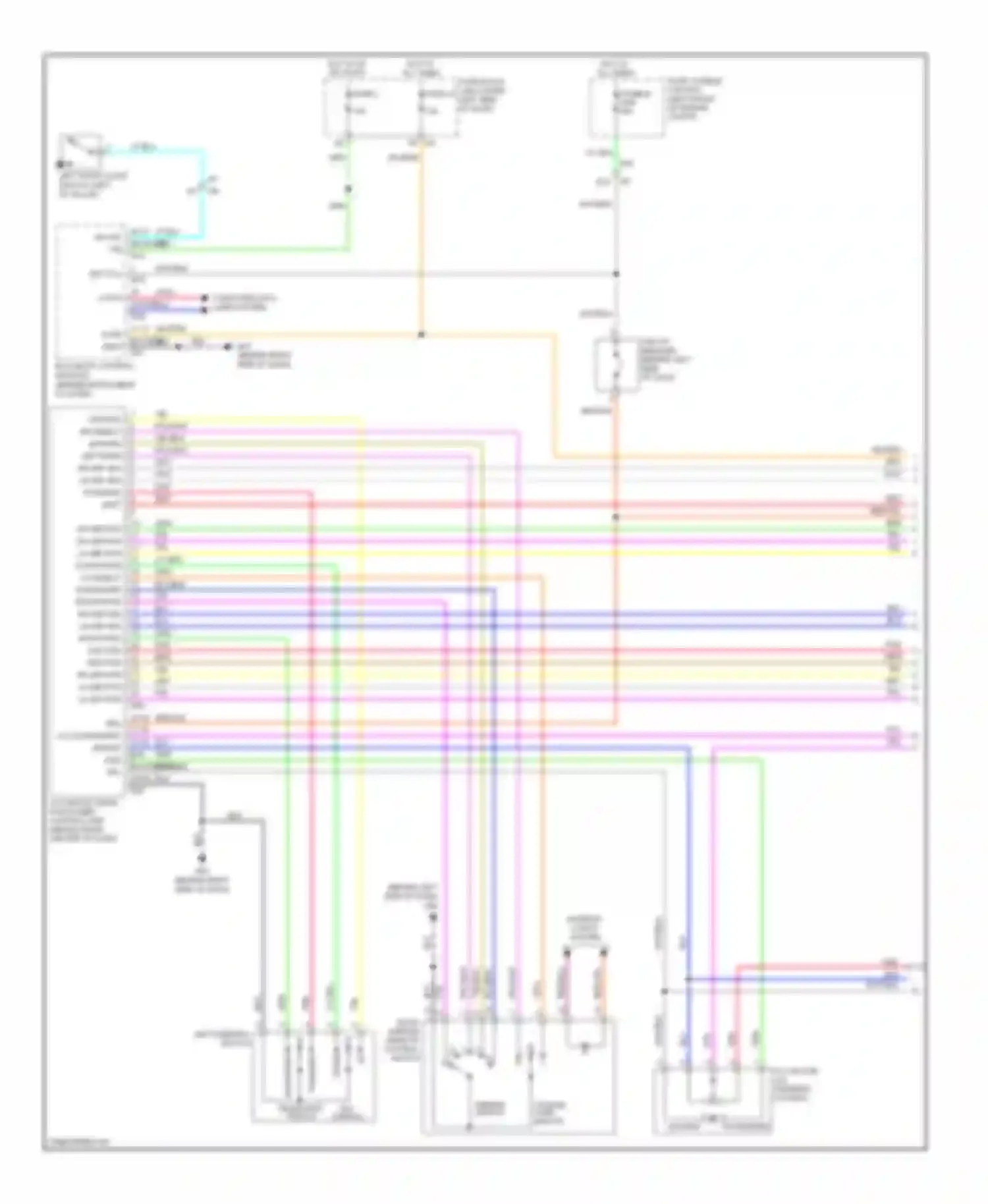 Maxima Nissan A35 (2008-2014): Memory systems circuit (1 of 3)