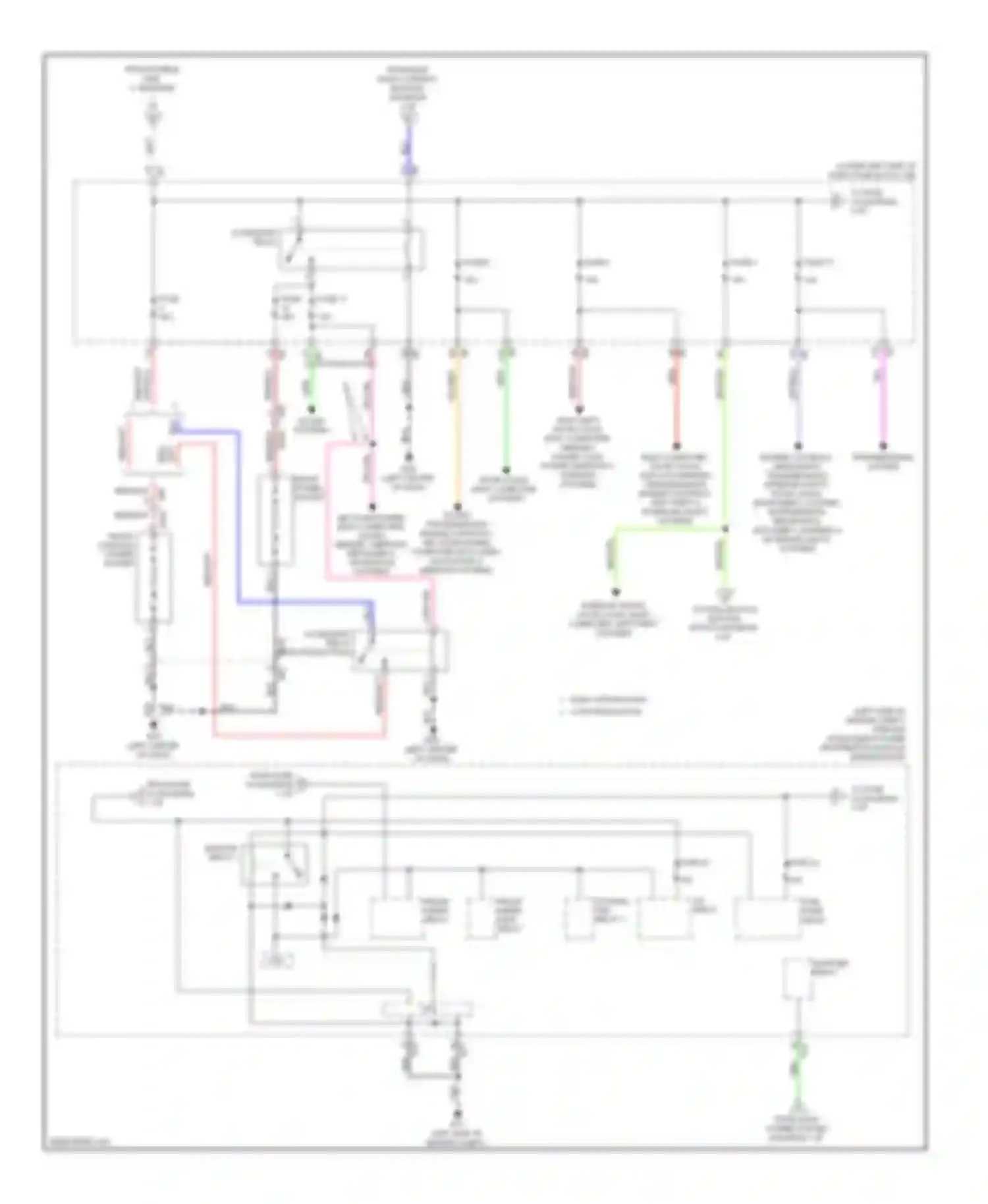 Maxima Nissan A35 (2008-2014): Power distribution circuit (2 of 3)