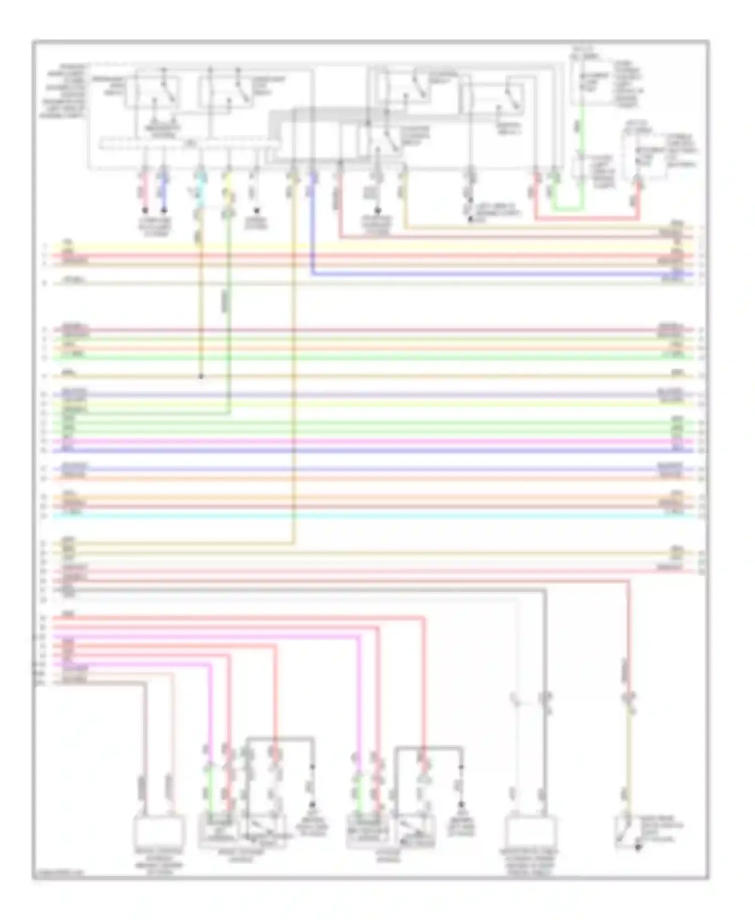 Maxima Nissan A35 (2008-2014): Power door locks circuit (2 of 4)