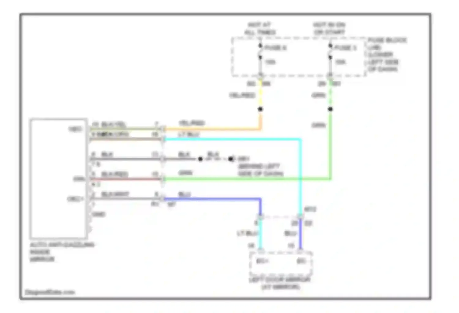 Maxima Nissan A35 (2008-2014): Auto anti-dazzling inside mirror circuit, with homelink universal transceiver