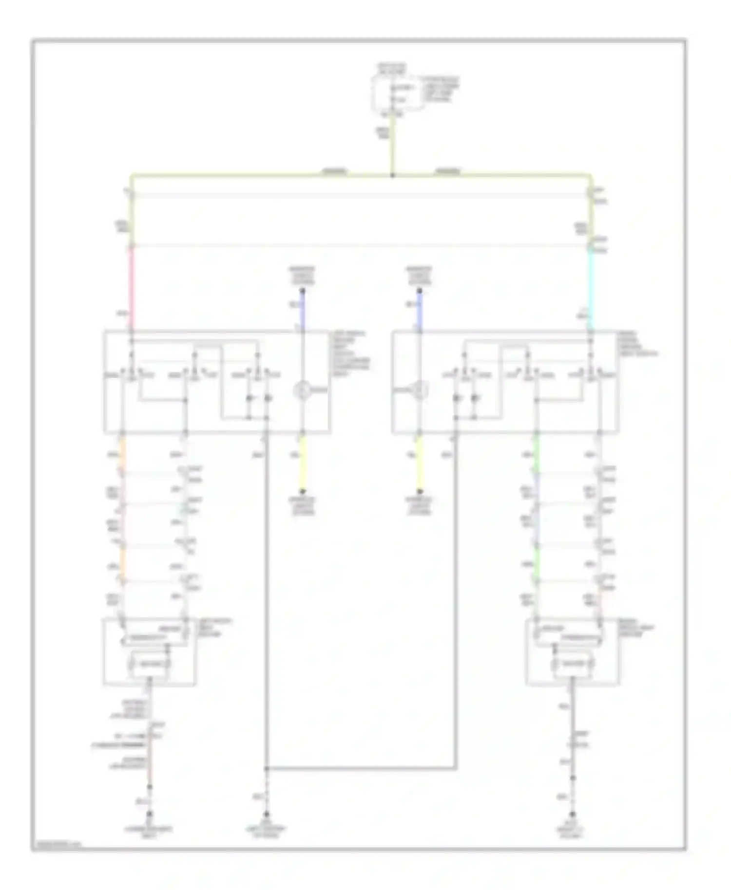 Maxima Nissan A35 (2008-2014): Heated seats circuit