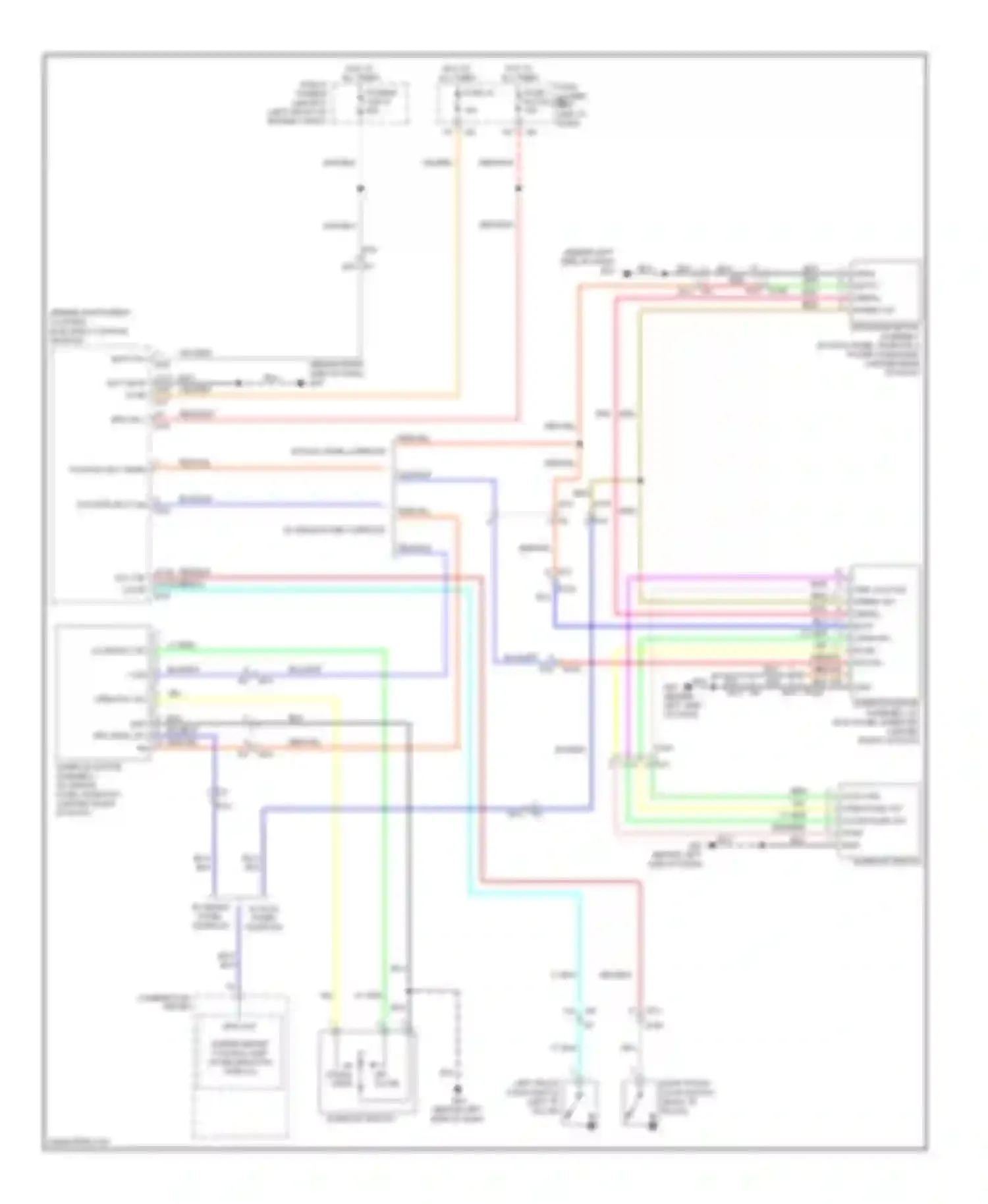 Maxima Nissan A35 (2008-2014): Power top/sunroof circuit