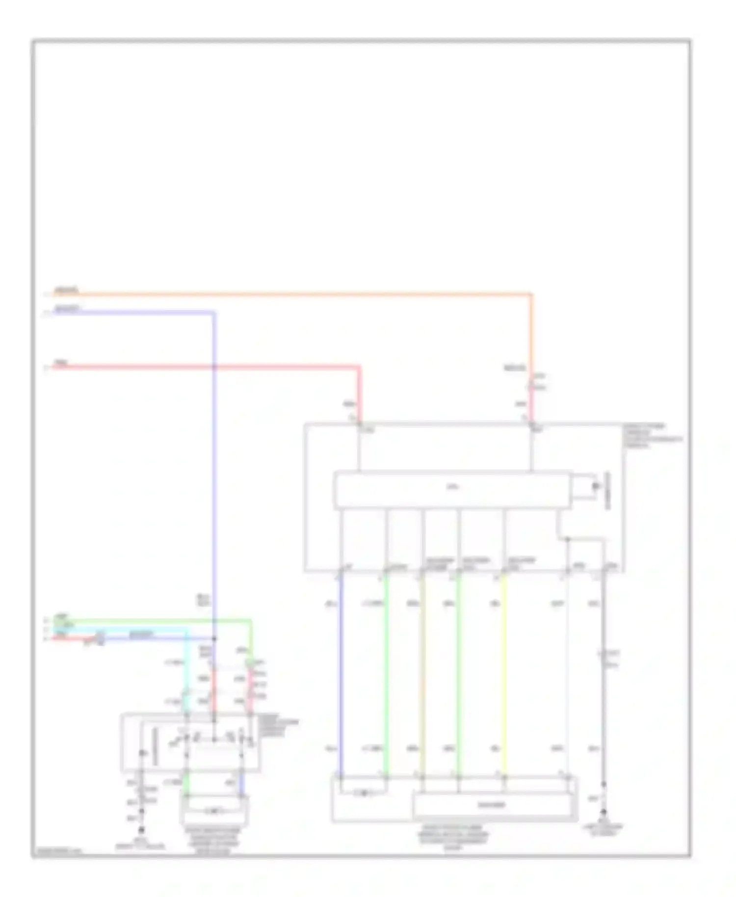 Maxima Nissan A35 (2008-2014): Power windows circuit, with driver and passenger side anti-pinch system (2 of 2)
