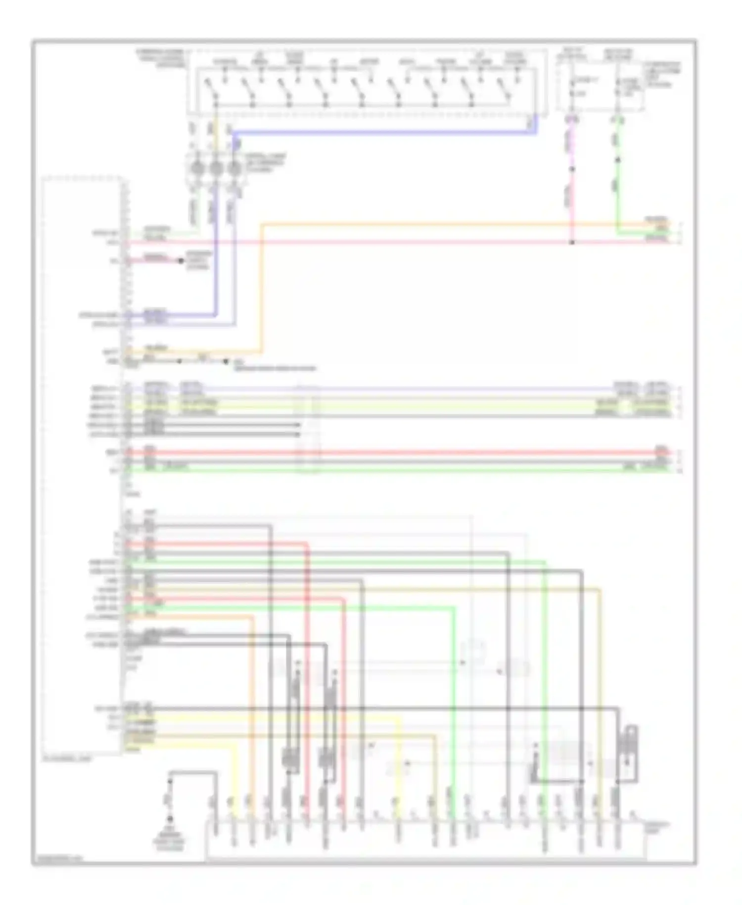 Maxima Nissan A35 (2008-2014): Radio circuit, bose with color display & without navigation (1 of 3)
