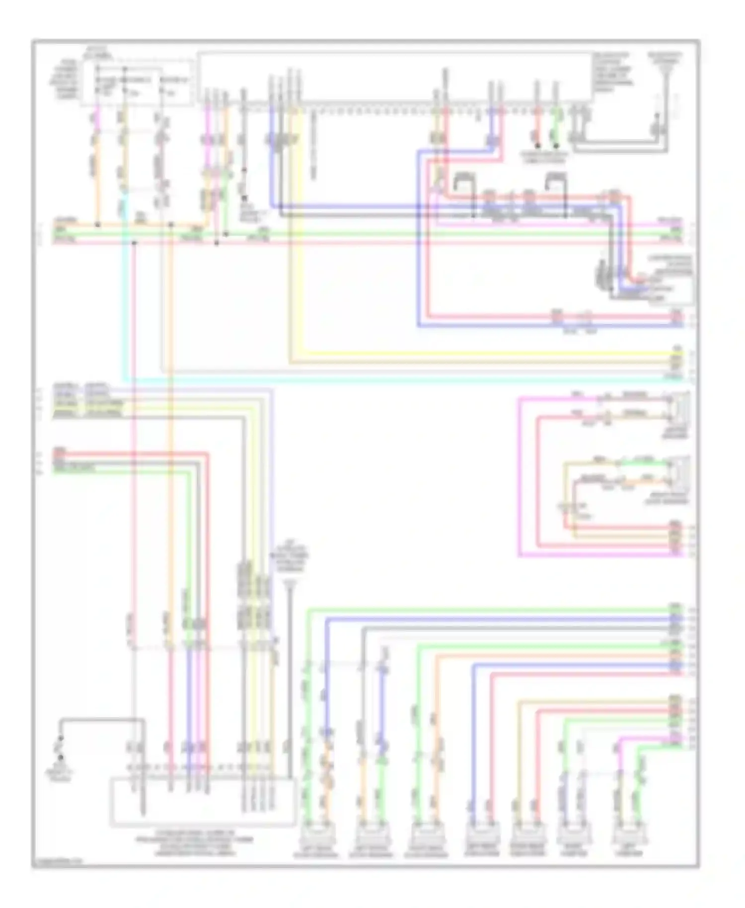 Maxima Nissan A35 (2008-2014): Radio circuit, bose with color display & without navigation (2 of 3)