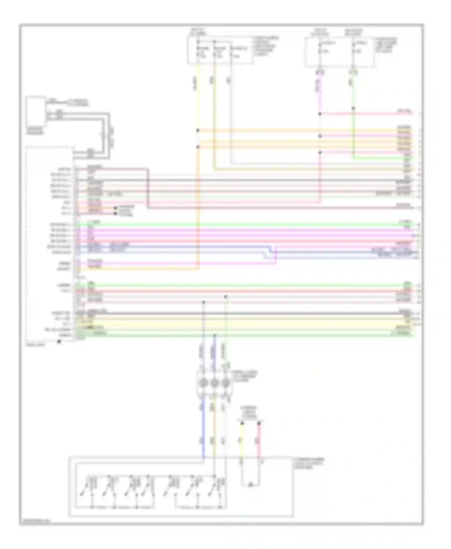 Maxima Nissan A35 (2008-2014): Radio circuit, bose with monochrome display (1 of 3)