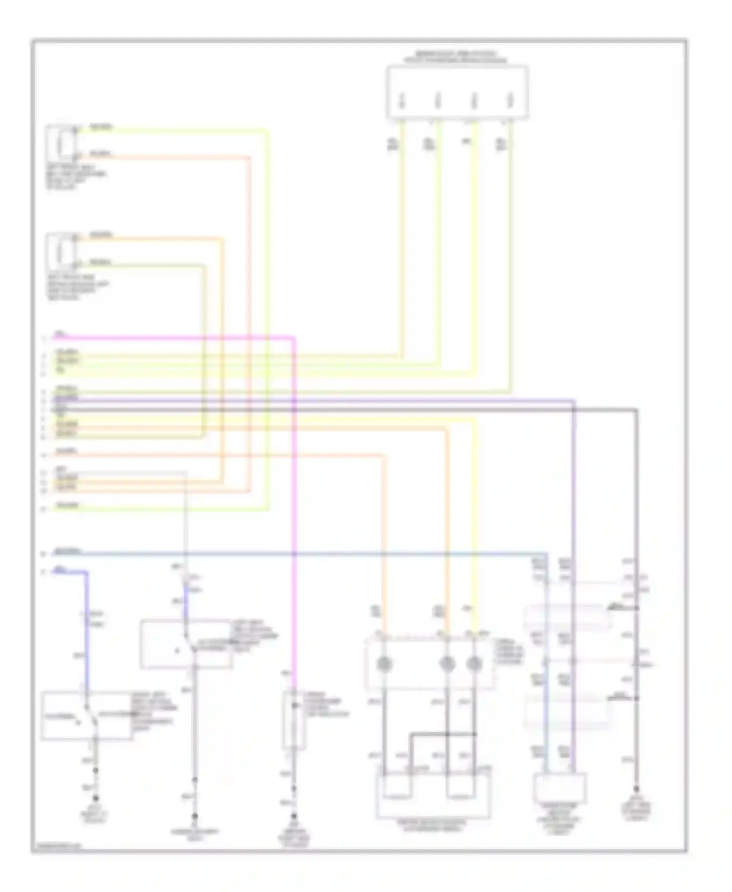 Maxima Nissan A35 (2008-2014): Supplemental restraints circuit (2 of 2)