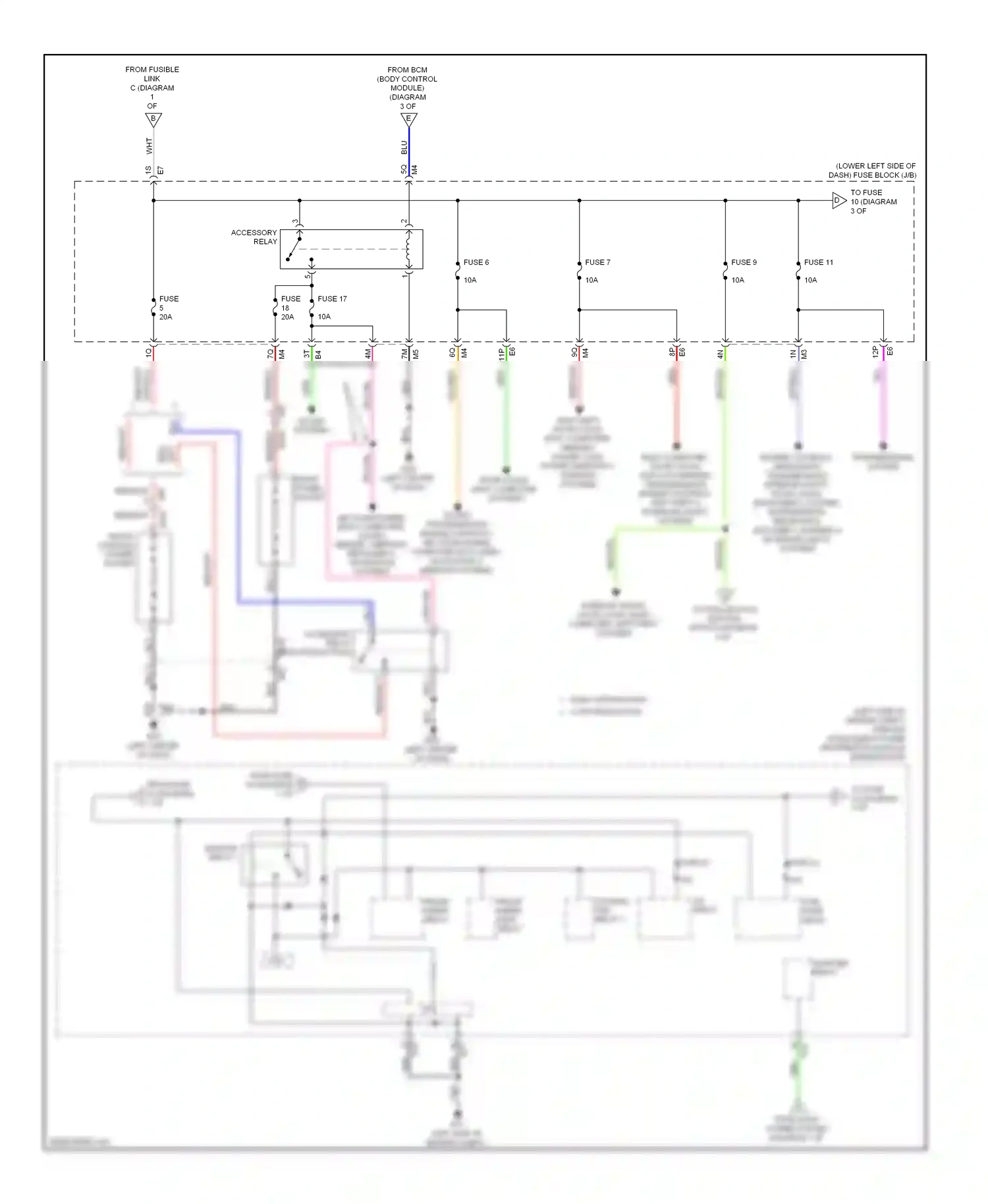 Wiring diagram accessory relay for Nissan Maxima A35 (2008-2014) (1 of 1)