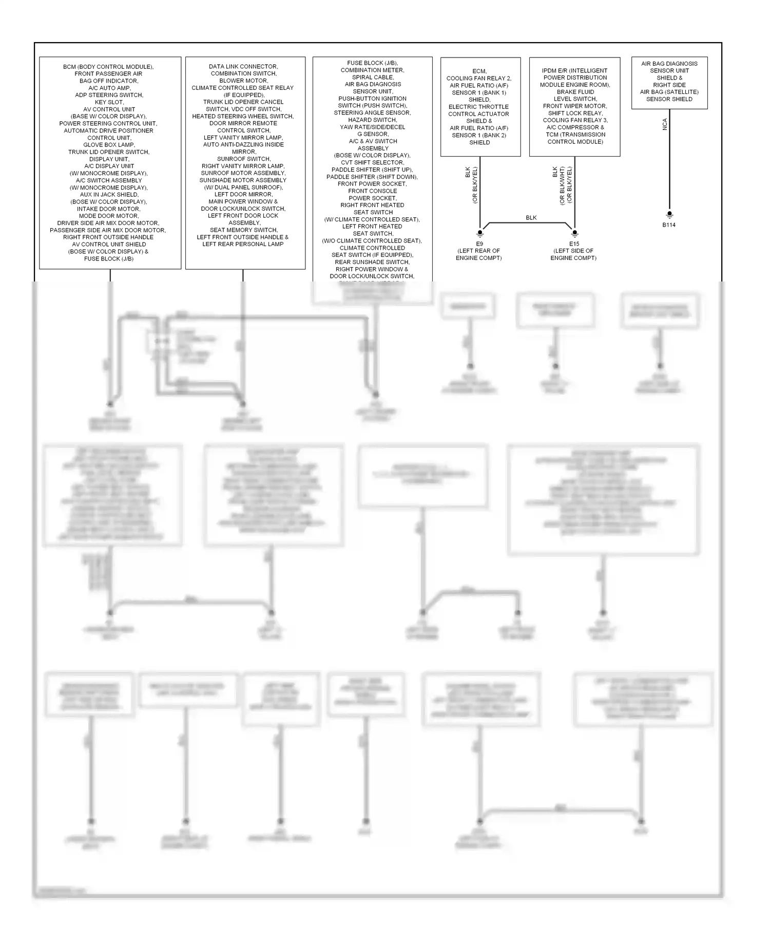 Wiring diagram blk for Nissan Maxima A35 (2008-2014) (24 of 77)