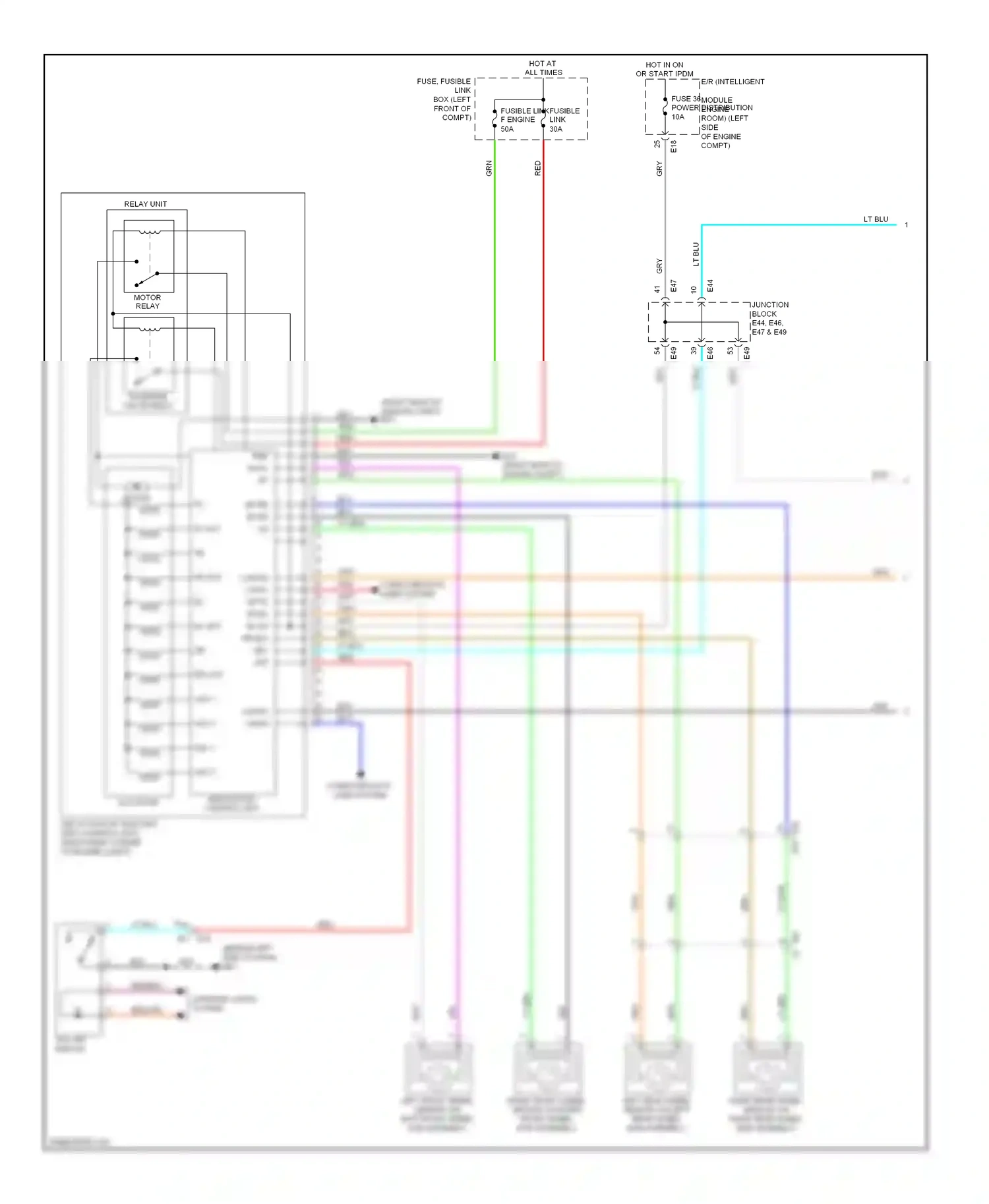 Wiring diagram blk for Nissan Maxima A35 (2008-2014) (1 of 77)