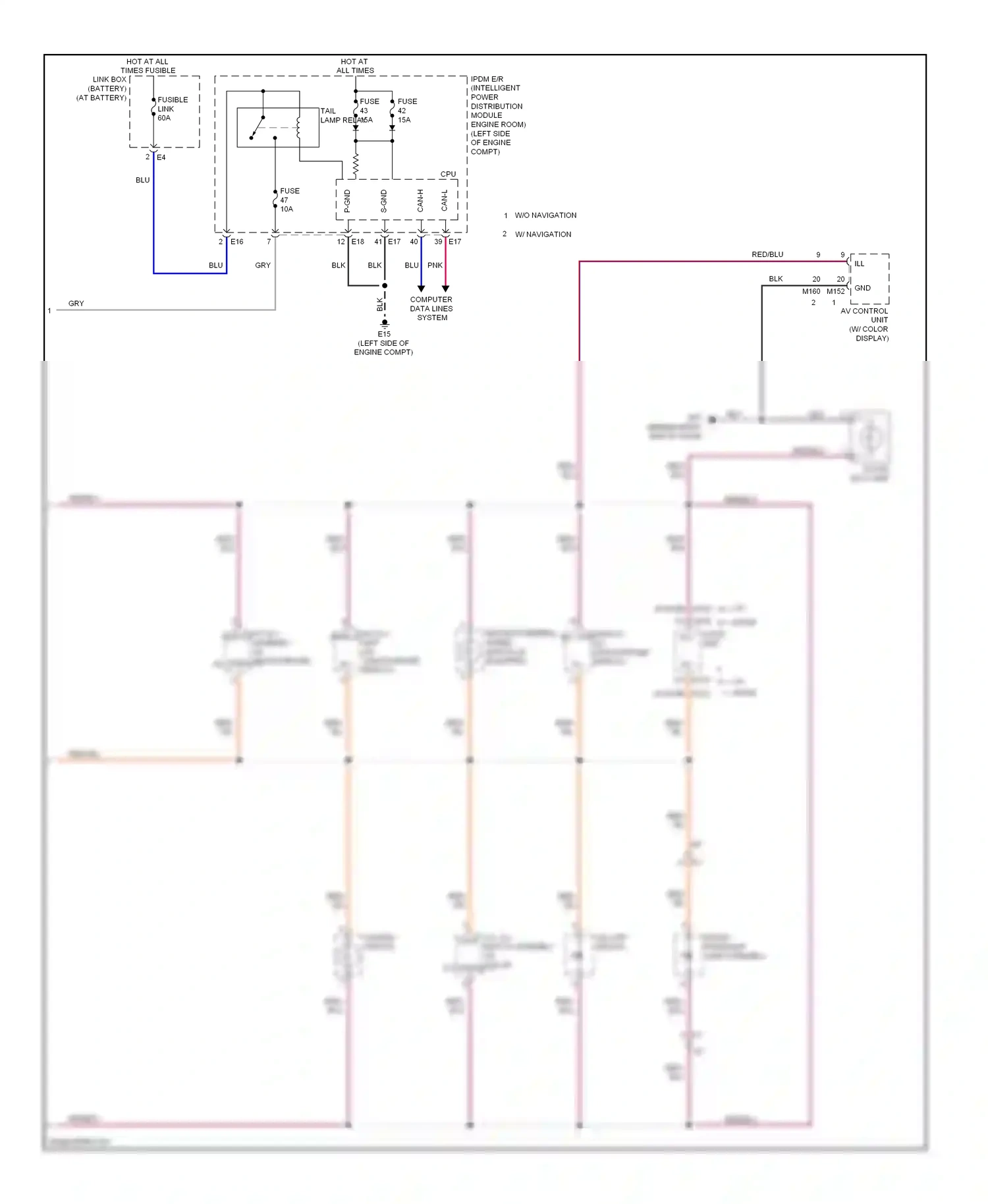 Wiring diagram blu for Nissan Maxima A35 (2008-2014) (28 of 71)