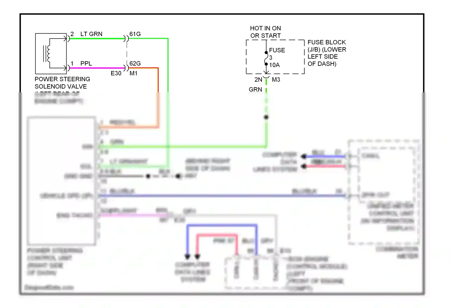 Wiring diagram computer data lines system pnk for Nissan Maxima A35 (2008-2014) (1 of 2)