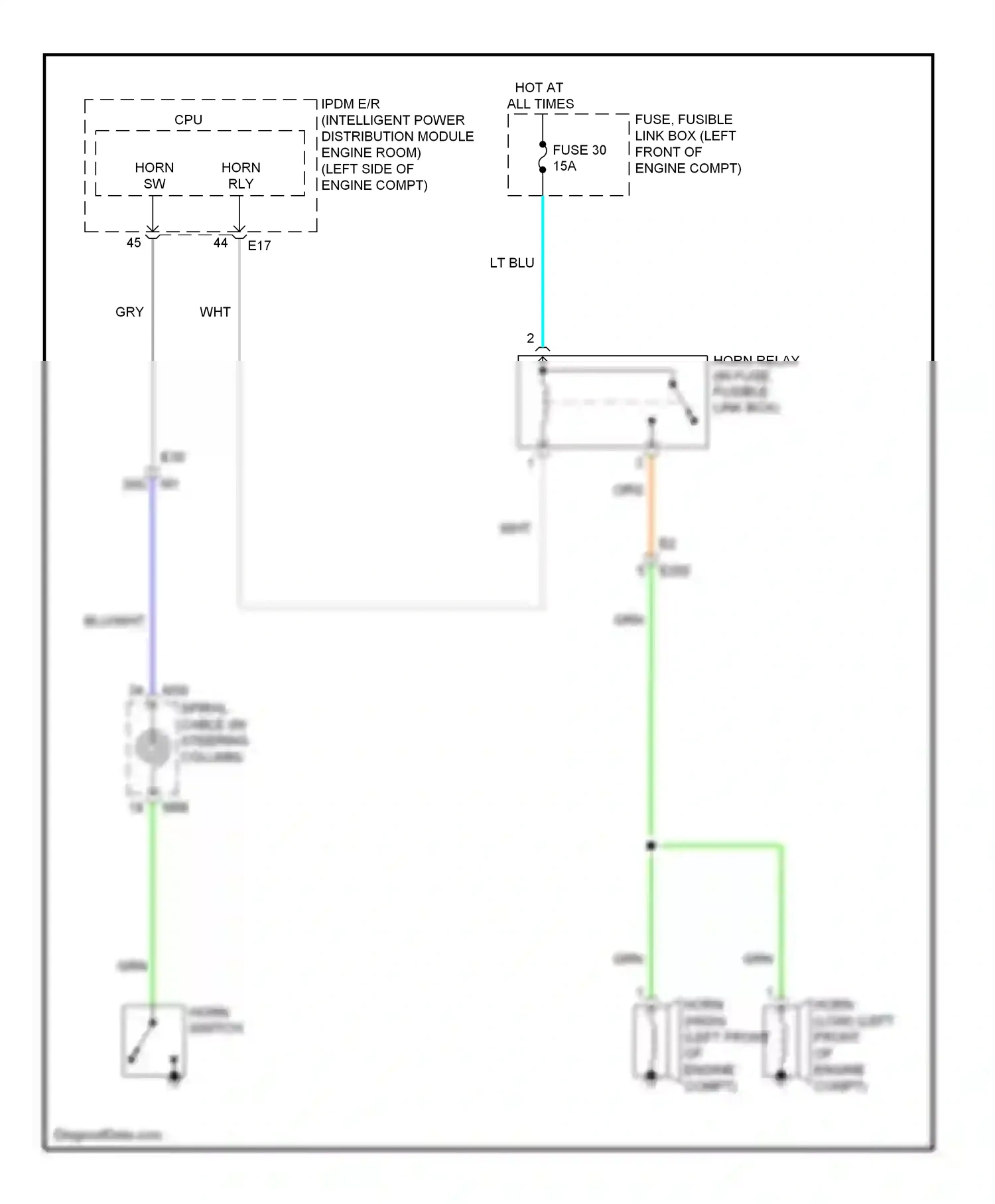 Wiring diagram grn for Nissan Maxima A35 (2008-2014) (17 of 62)