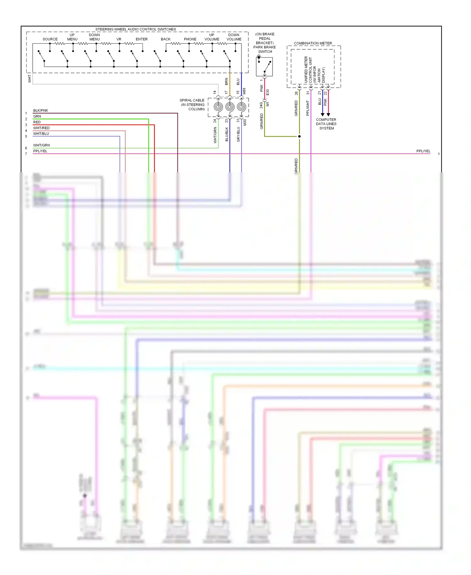 Wiring diagram gry/ppl for Nissan Maxima A35 (2008-2014) (1 of 5)