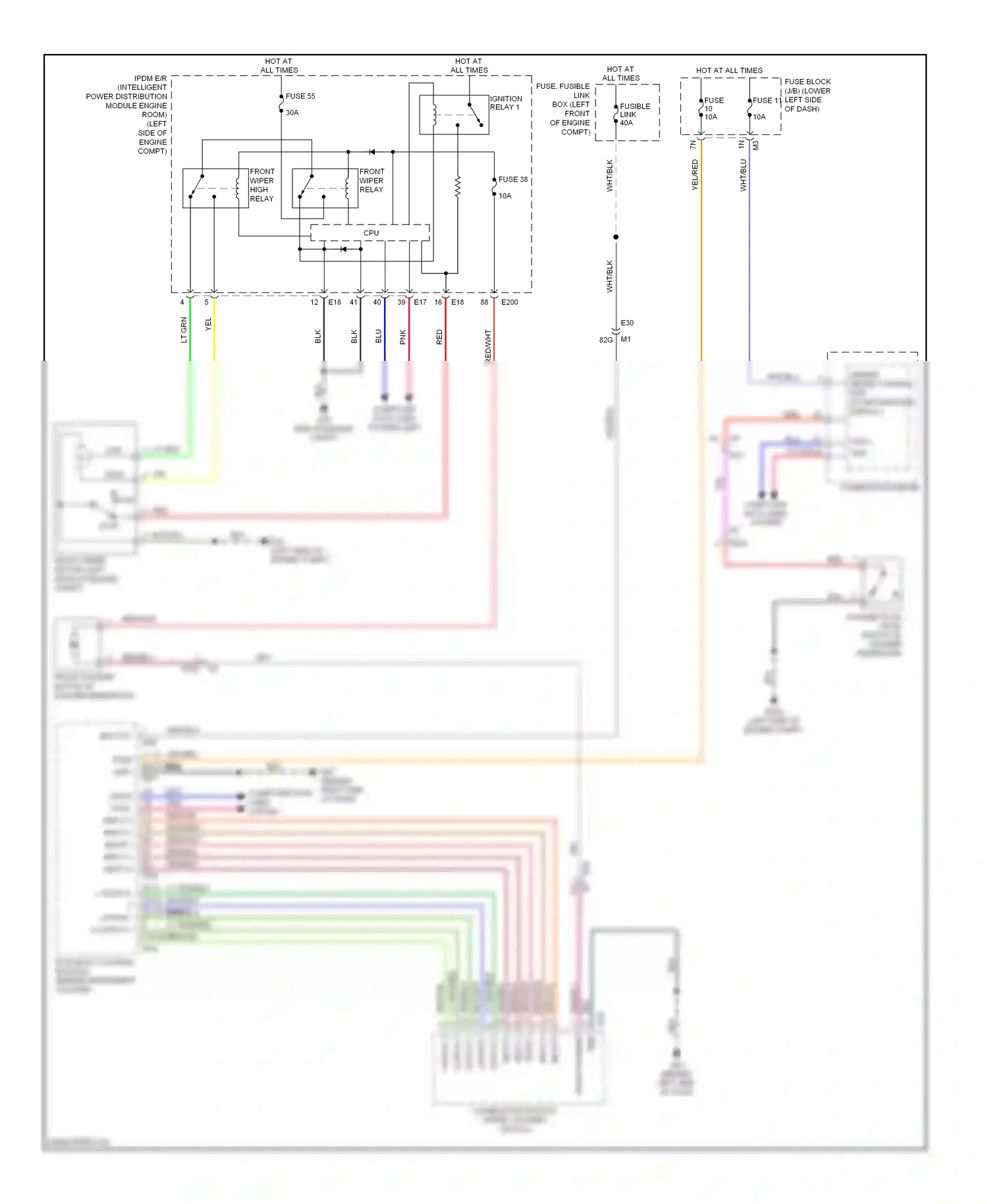 Wiring diagram input 1 for Nissan Maxima A35 (2008-2014) (3 of 3)
