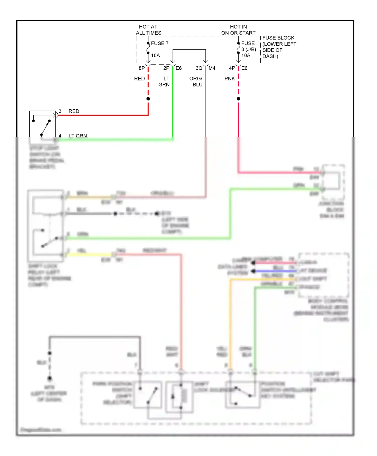 Wiring diagram org/blu for Nissan Maxima A35 (2008-2014) (6 of 6)