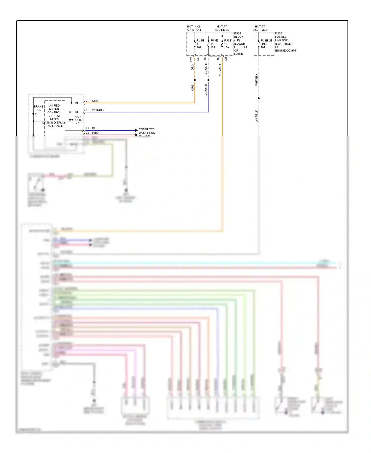 Wiring diagram output 2 for Nissan Maxima A35 (2008-2014) (2 of 3)