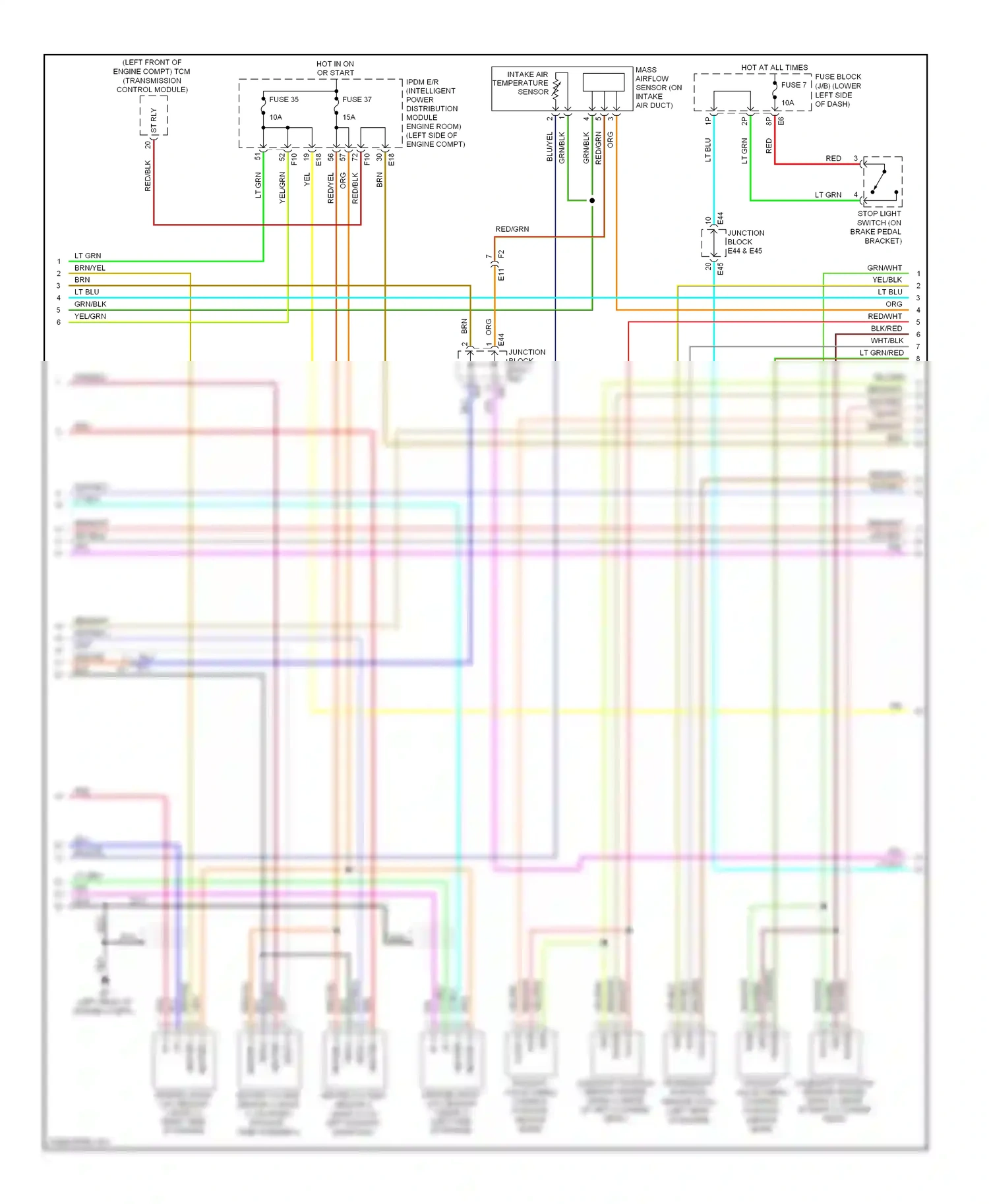 Wiring diagram red/blk for Nissan Maxima A35 (2008-2014) (10 of 25)