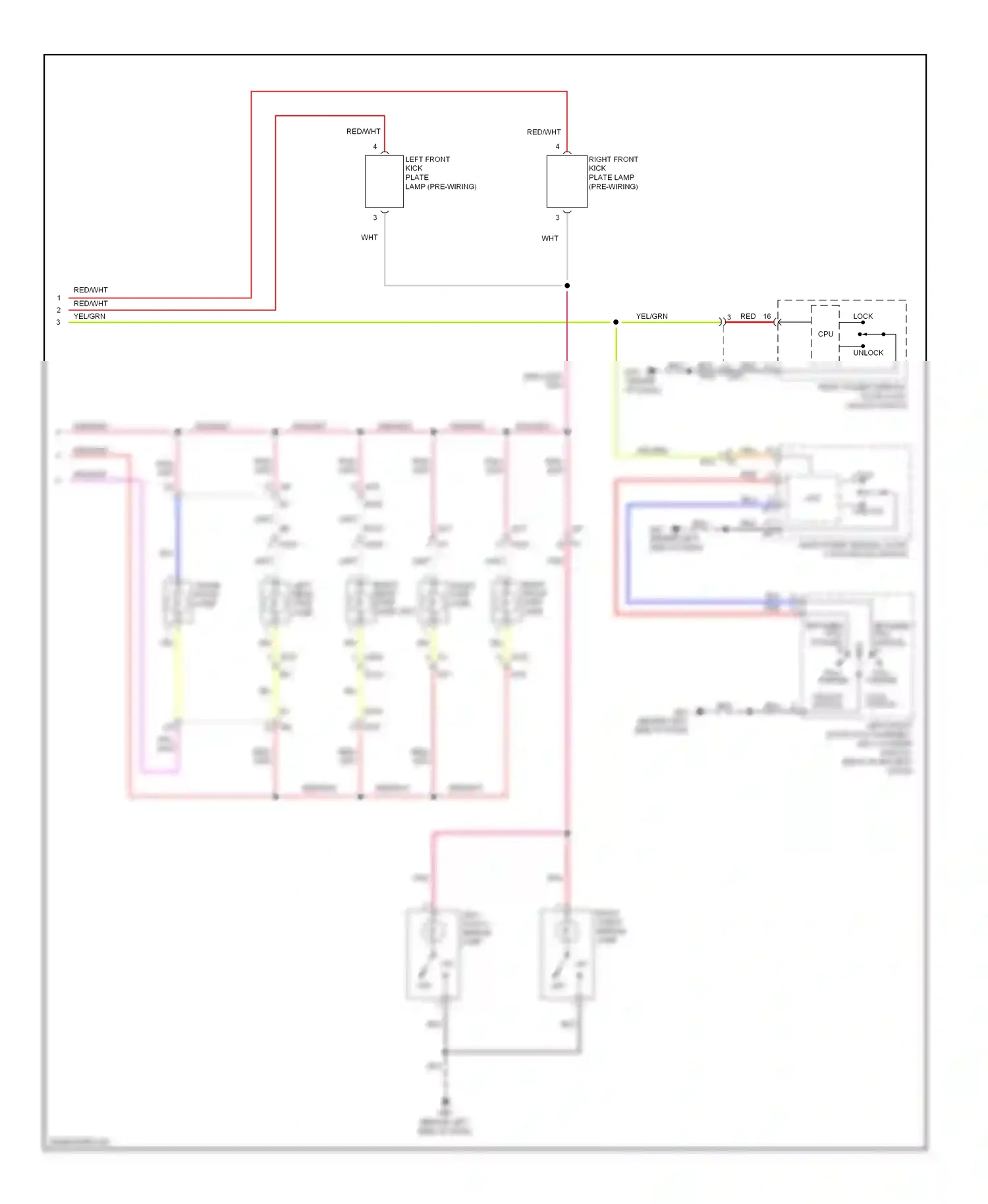 Wiring diagram right front step lamp for Nissan Maxima A35 (2008-2014) (1 of 1)