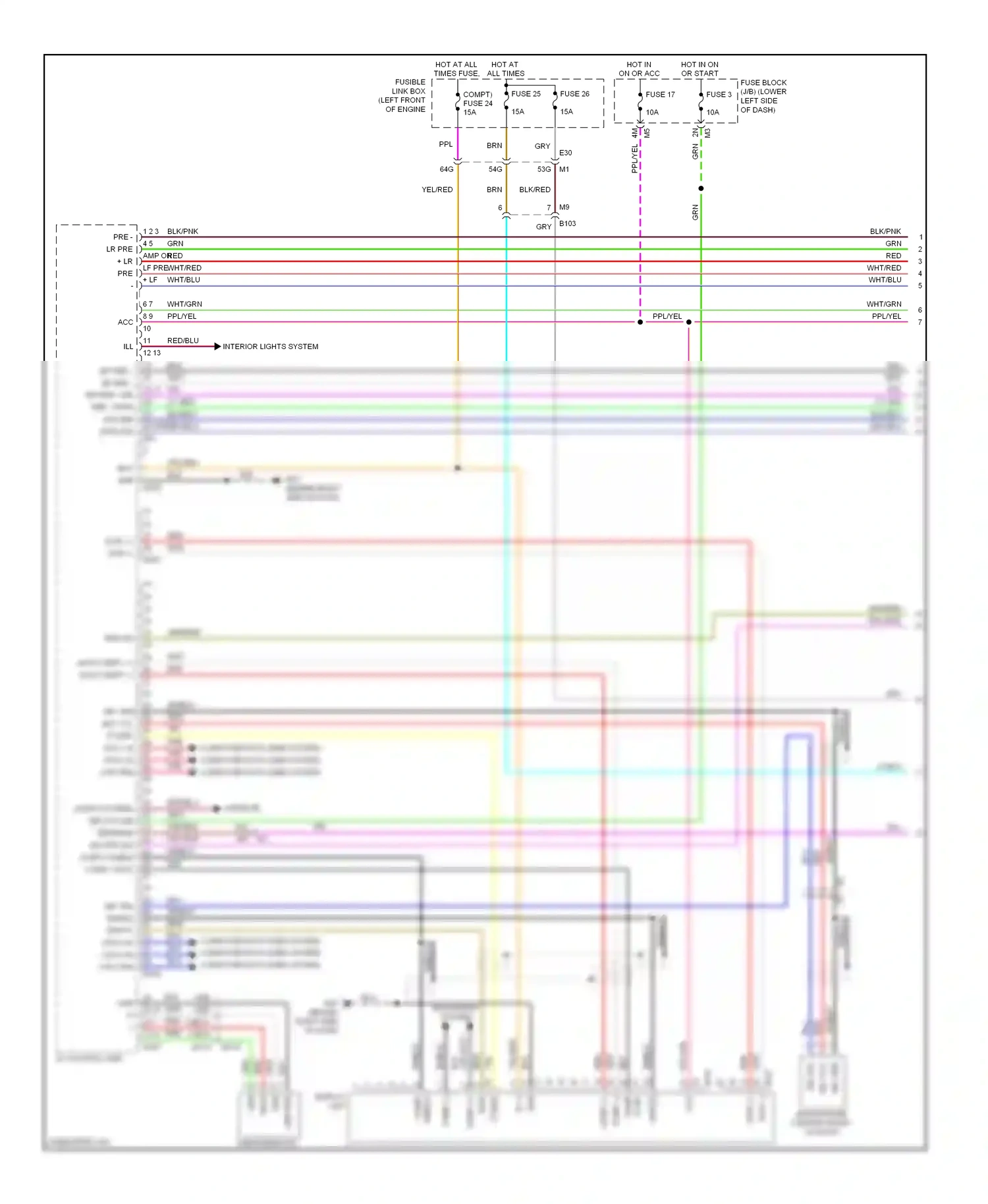 Nissan Maxima A35 (2008-2014) sync wiring diagram  (1 of 2)