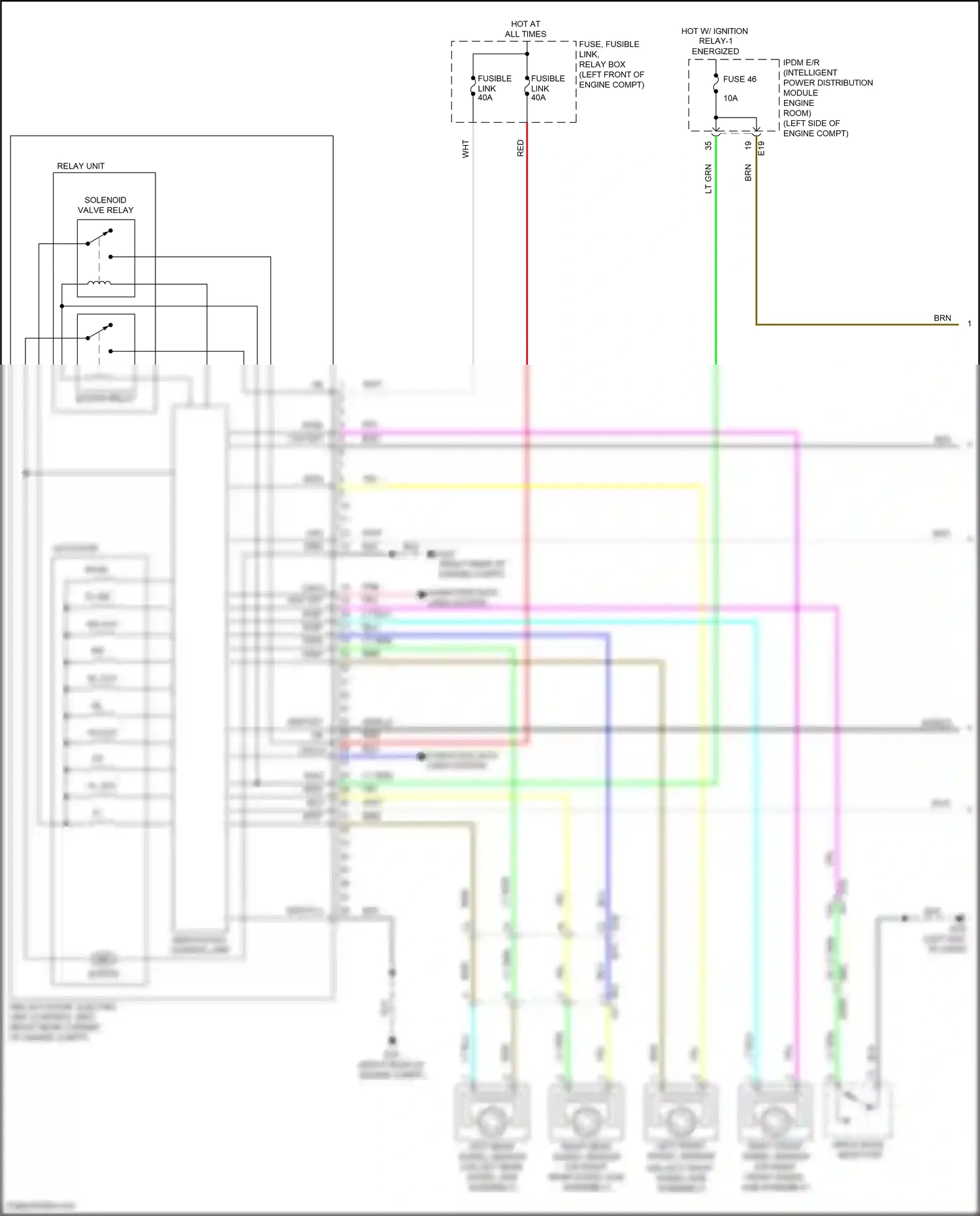 Wiring diagram blk for Nissan Maxima A36 (2015-2024) (93 of 106)