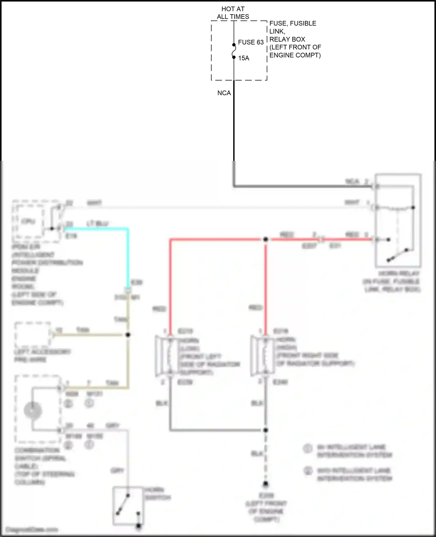 Wiring diagram blk for Nissan Maxima A36 (2015-2024) (18 of 106)
