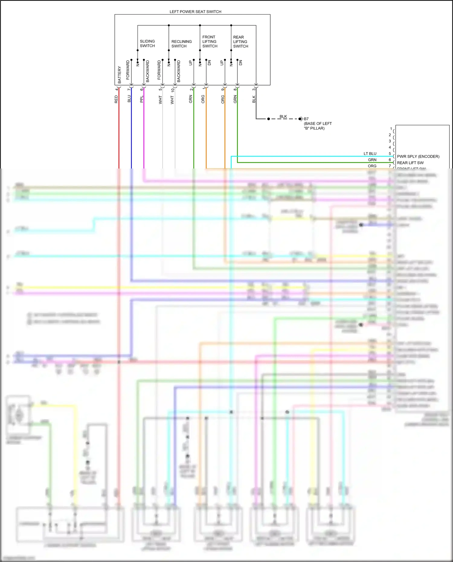 Wiring diagram blk for Nissan Maxima A36 (2015-2024) (74 of 106)