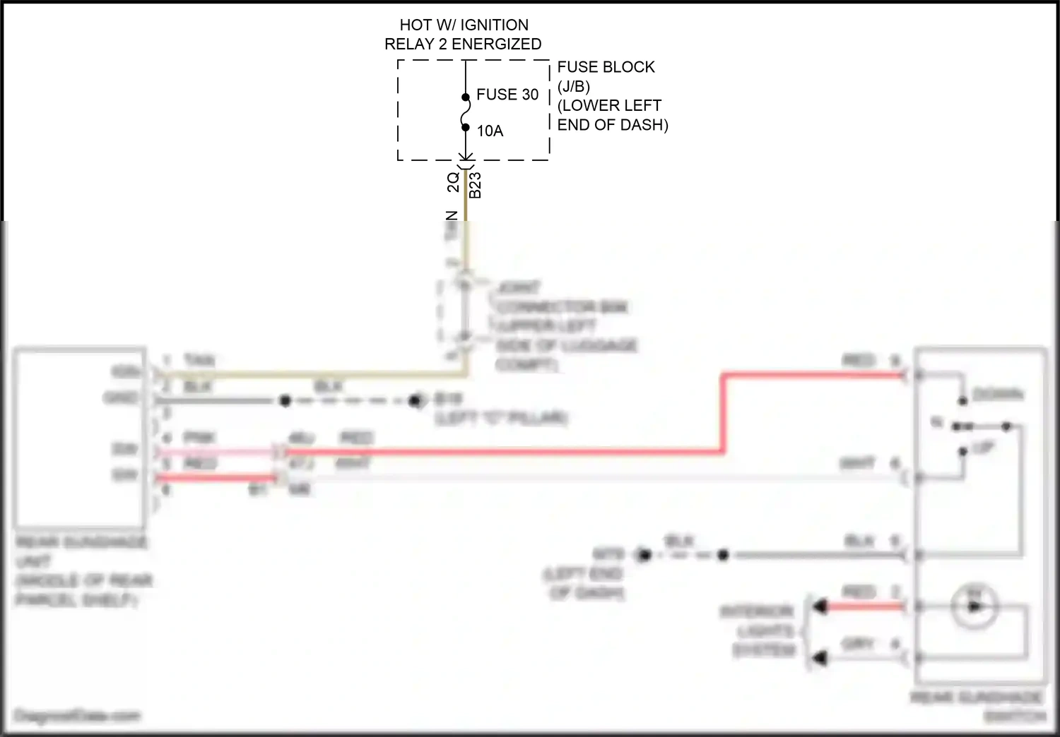 Wiring diagram blk for Nissan Maxima A36 (2015-2024) (10 of 106)