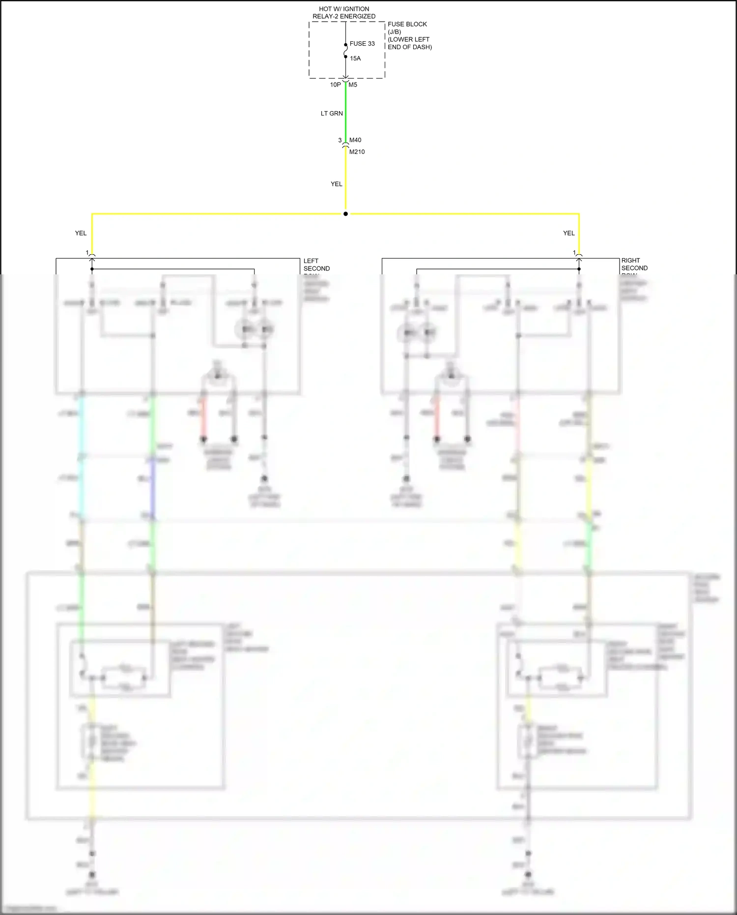 Wiring diagram blk for Nissan Maxima A36 (2015-2024) (28 of 106)