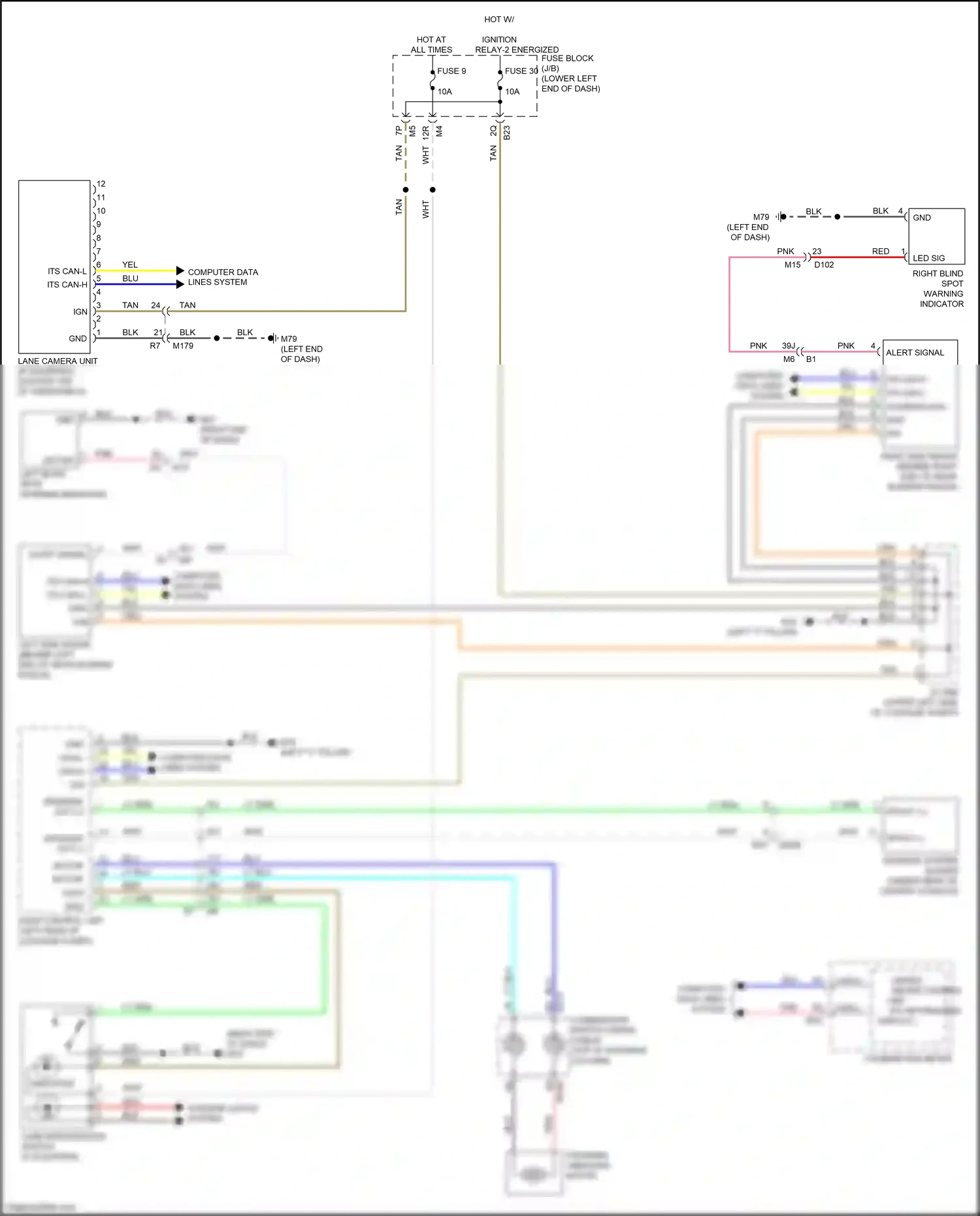 Wiring diagram blk for Nissan Maxima A36 (2015-2024) (80 of 106)