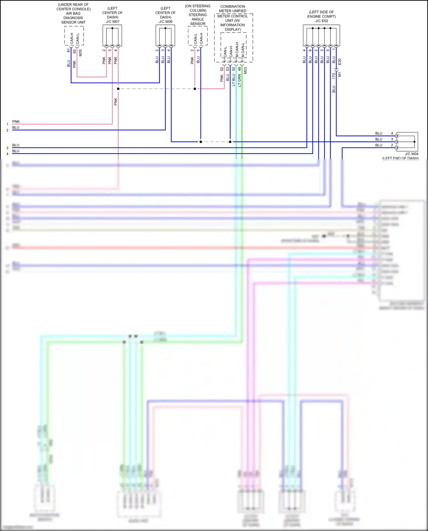 Wiring diagram blu for Nissan Maxima A36 (2015-2024) (3 of 91)