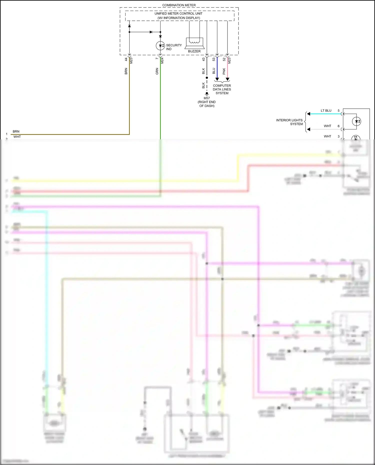 Wiring diagram blu for Nissan Maxima A36 (2015-2024) (39 of 91)