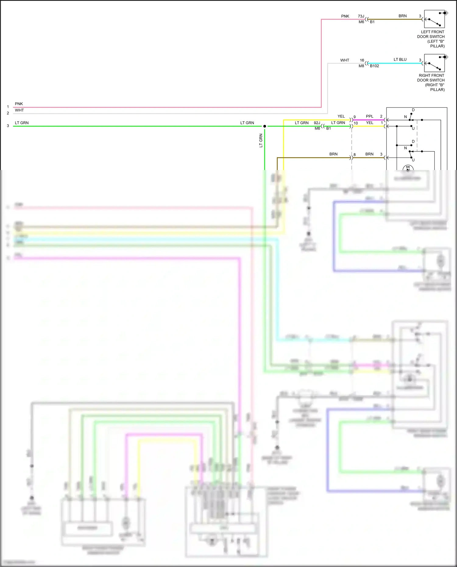 Wiring diagram blu for Nissan Maxima A36 (2015-2024) (10 of 91)