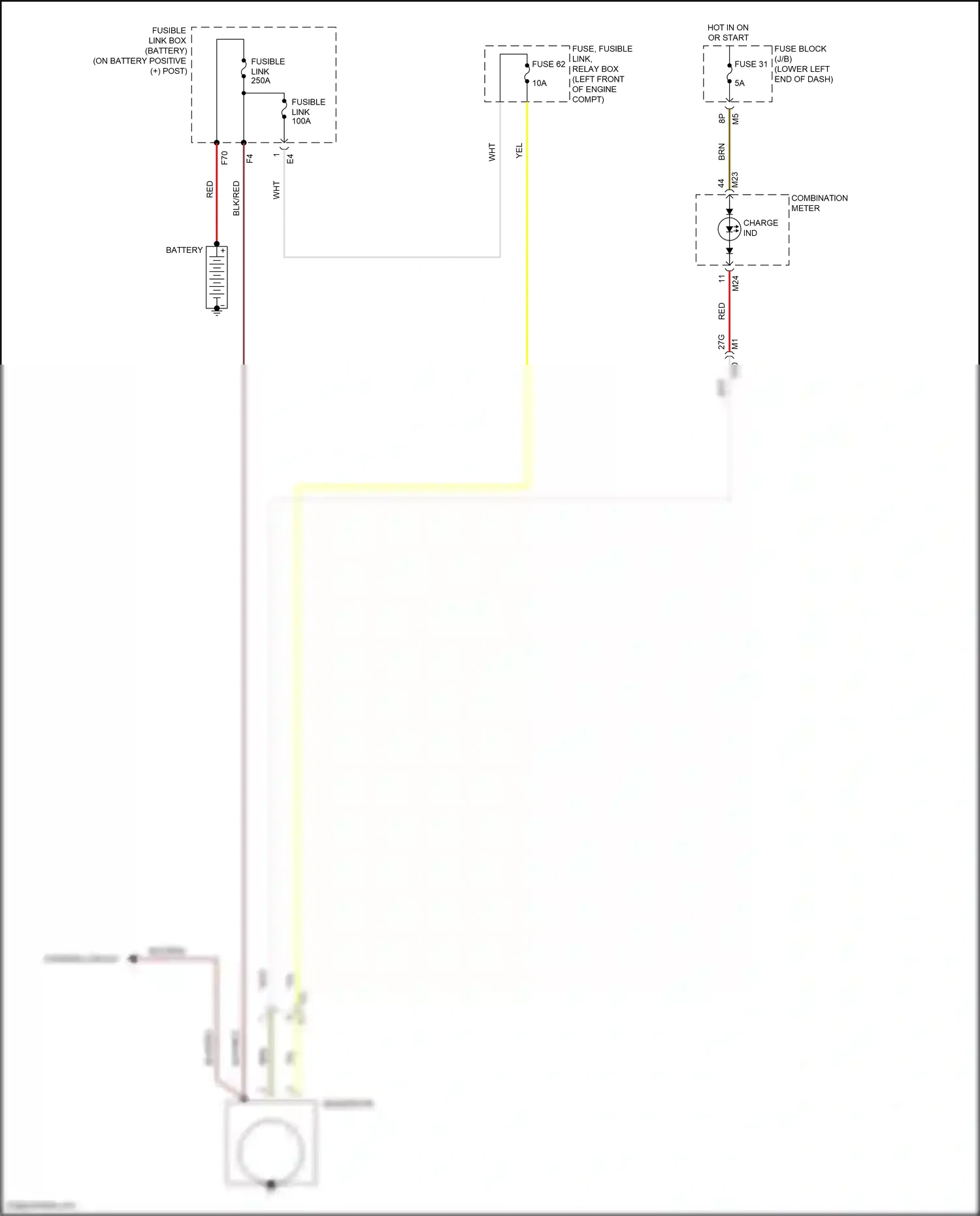 Wiring diagram combination meter for Nissan Maxima A36 (2015-2024) (11 of 31)