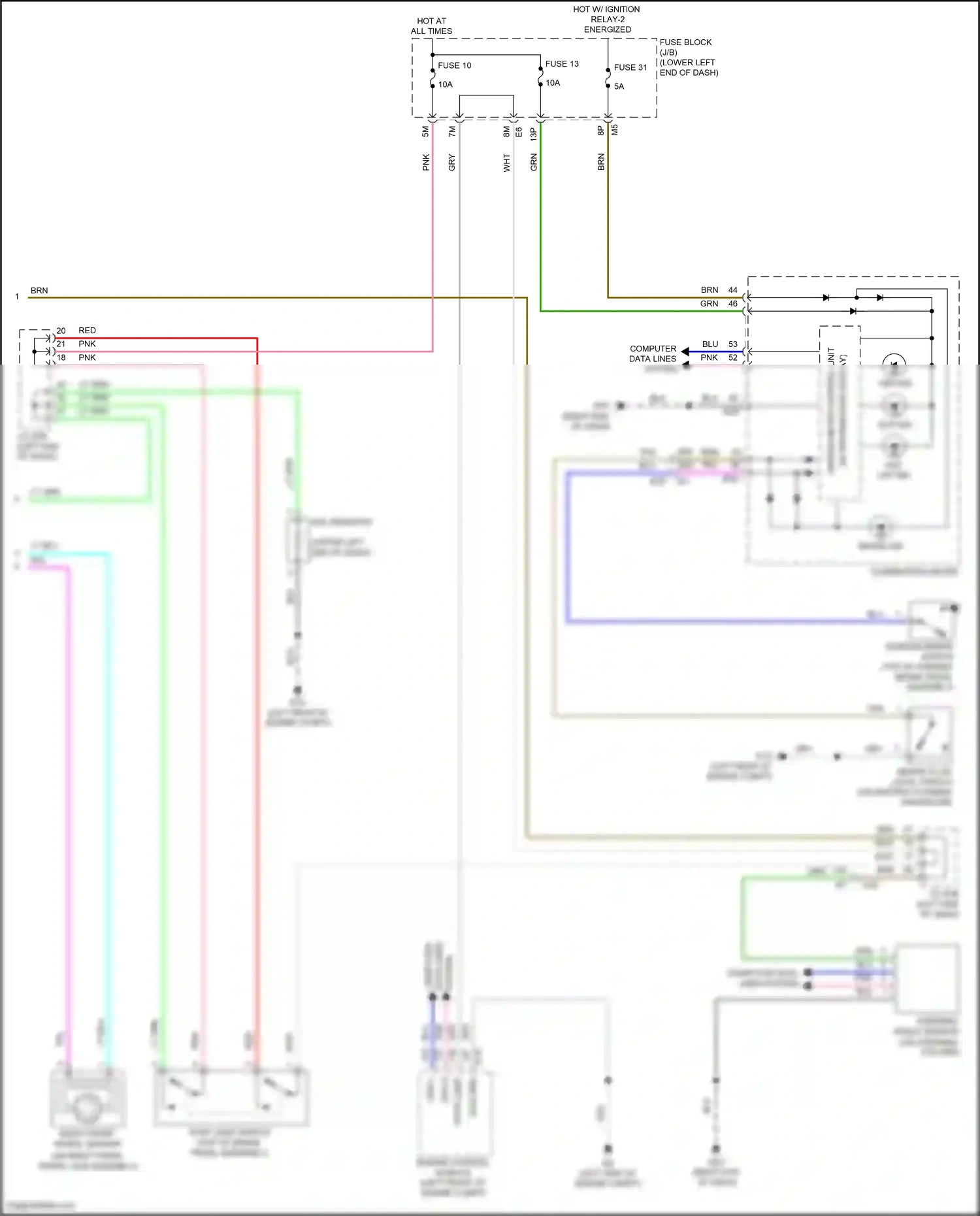 Wiring diagram computer data lines system for Nissan Maxima A36 (2015-2024) (52 of 62)
