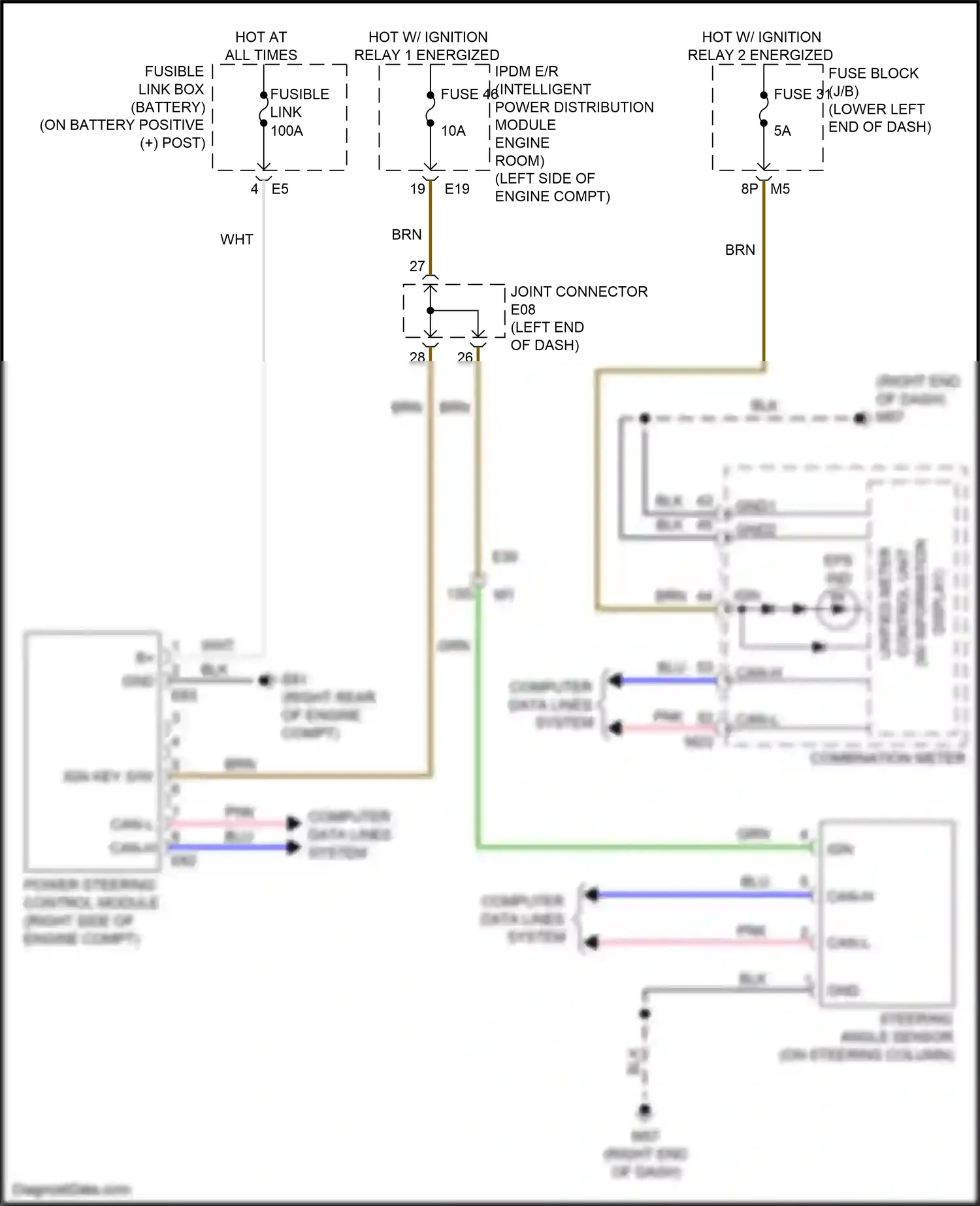 Wiring diagram control unit) for Nissan Maxima A36 (2015-2024) (1 of 1)