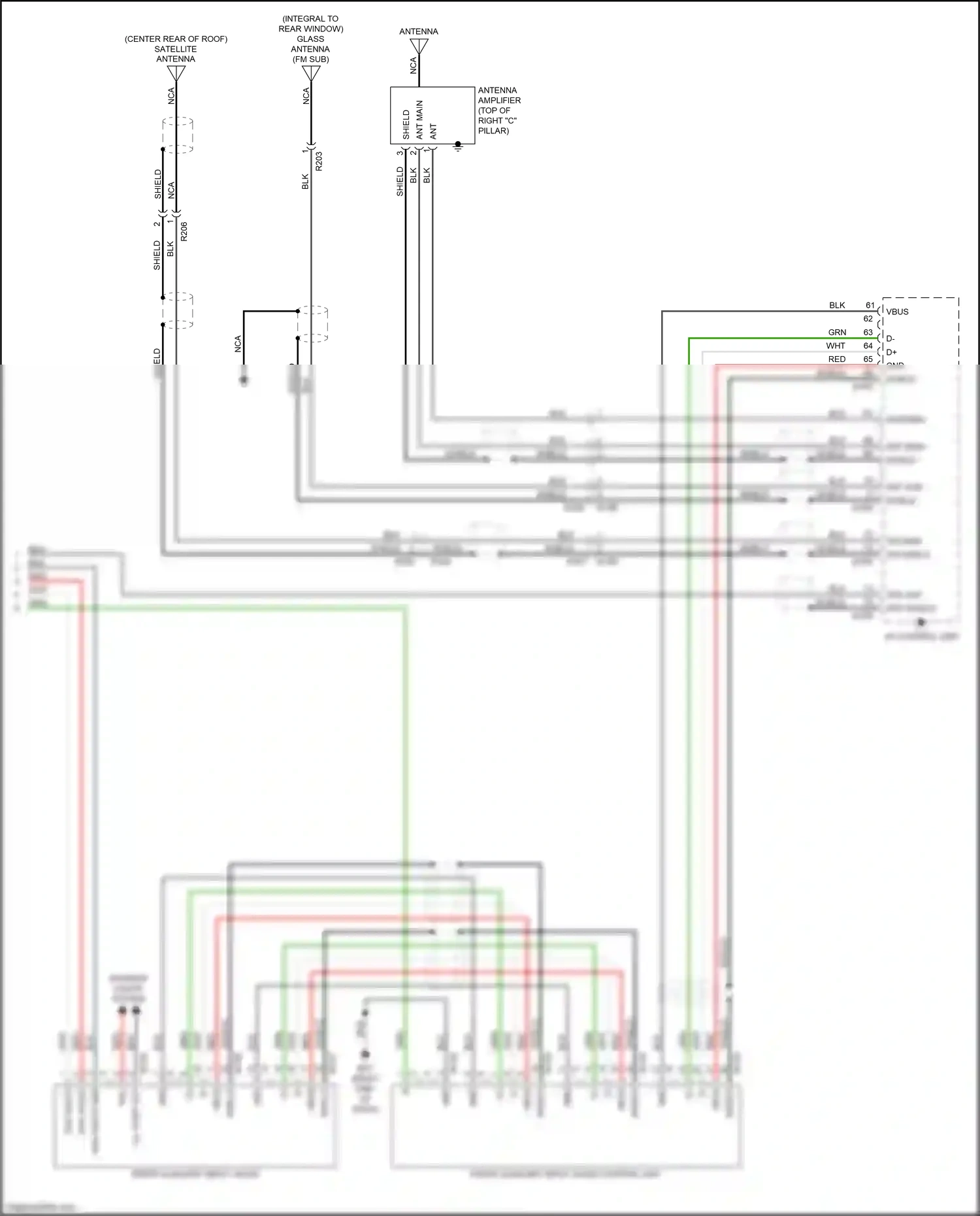 Wiring diagram gps shield for Nissan Maxima A36 (2015-2024) (2 of 4)