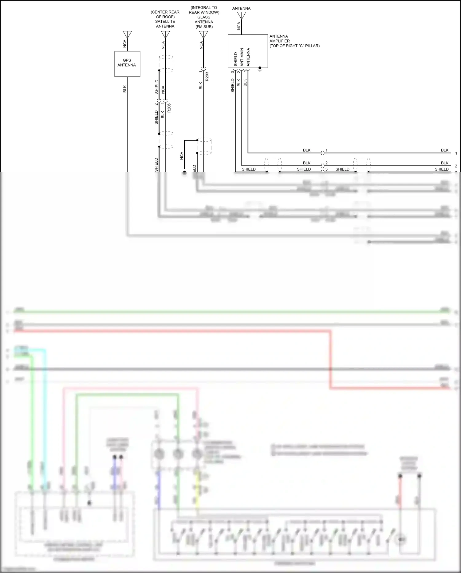 Wiring diagram input 1 for Nissan Maxima A36 (2015-2024) (4 of 5)