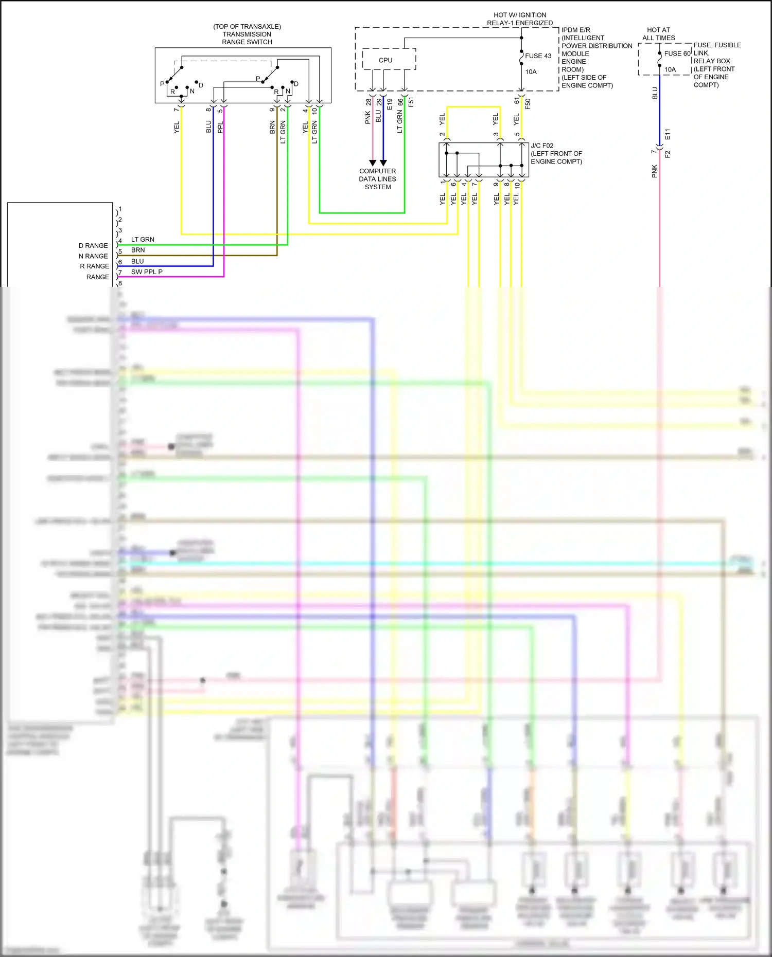 Wiring diagram input speed sens for Nissan Maxima A36 (2015-2024) (2 of 2)